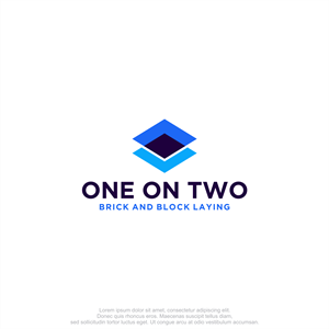 Logo Design by M.Syaiful Huda for One on Two Brick and Block Laying | Design: #37584286