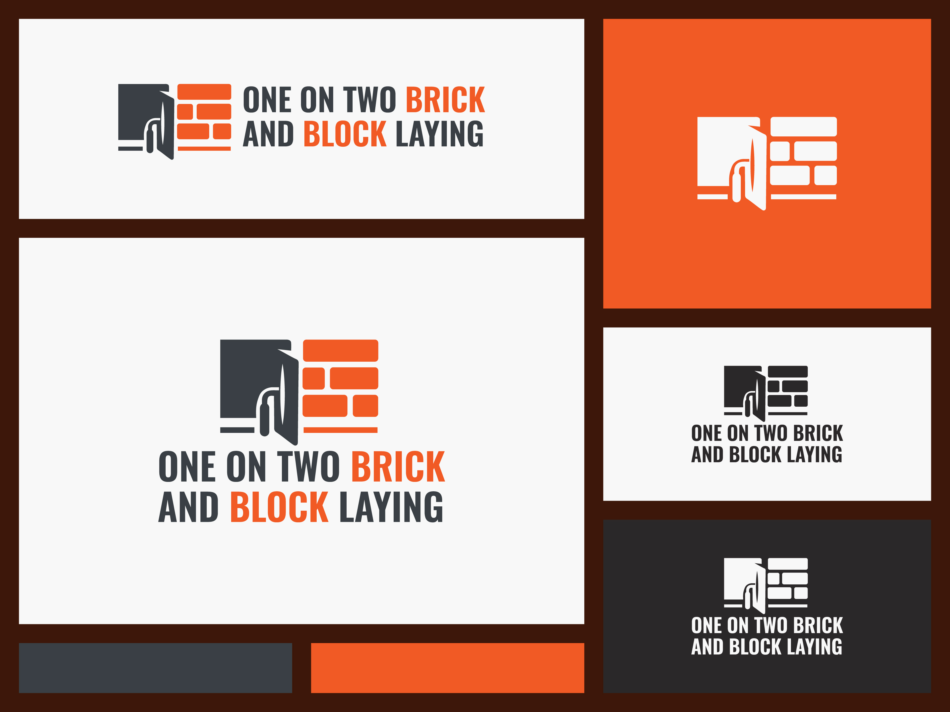 Logo-Design von Riad | Branding & Logo Expert für One on Two Brick and Block Laying | Design #37583918