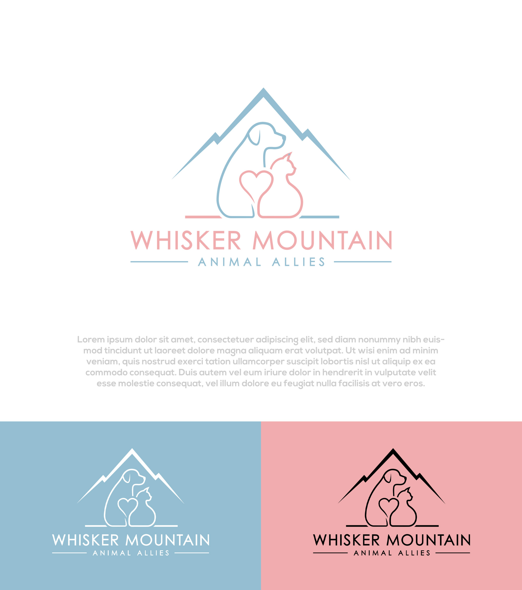 Logo Design by InkPilot_Studio™ for Whisker Mountain, Inc. | Design #37586491