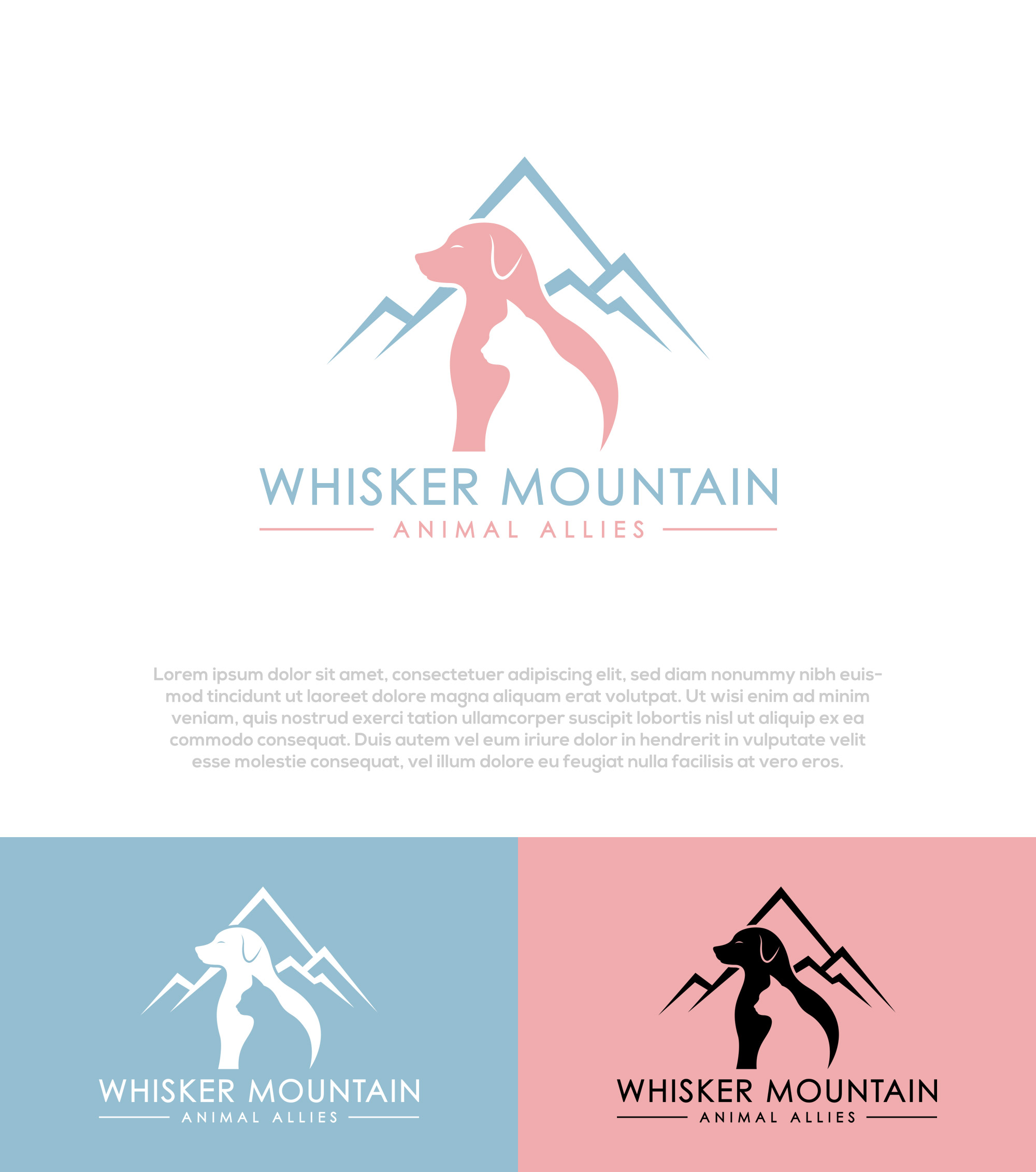 Logo Design by InkPilot_Studio™ for Whisker Mountain, Inc. | Design #37586494