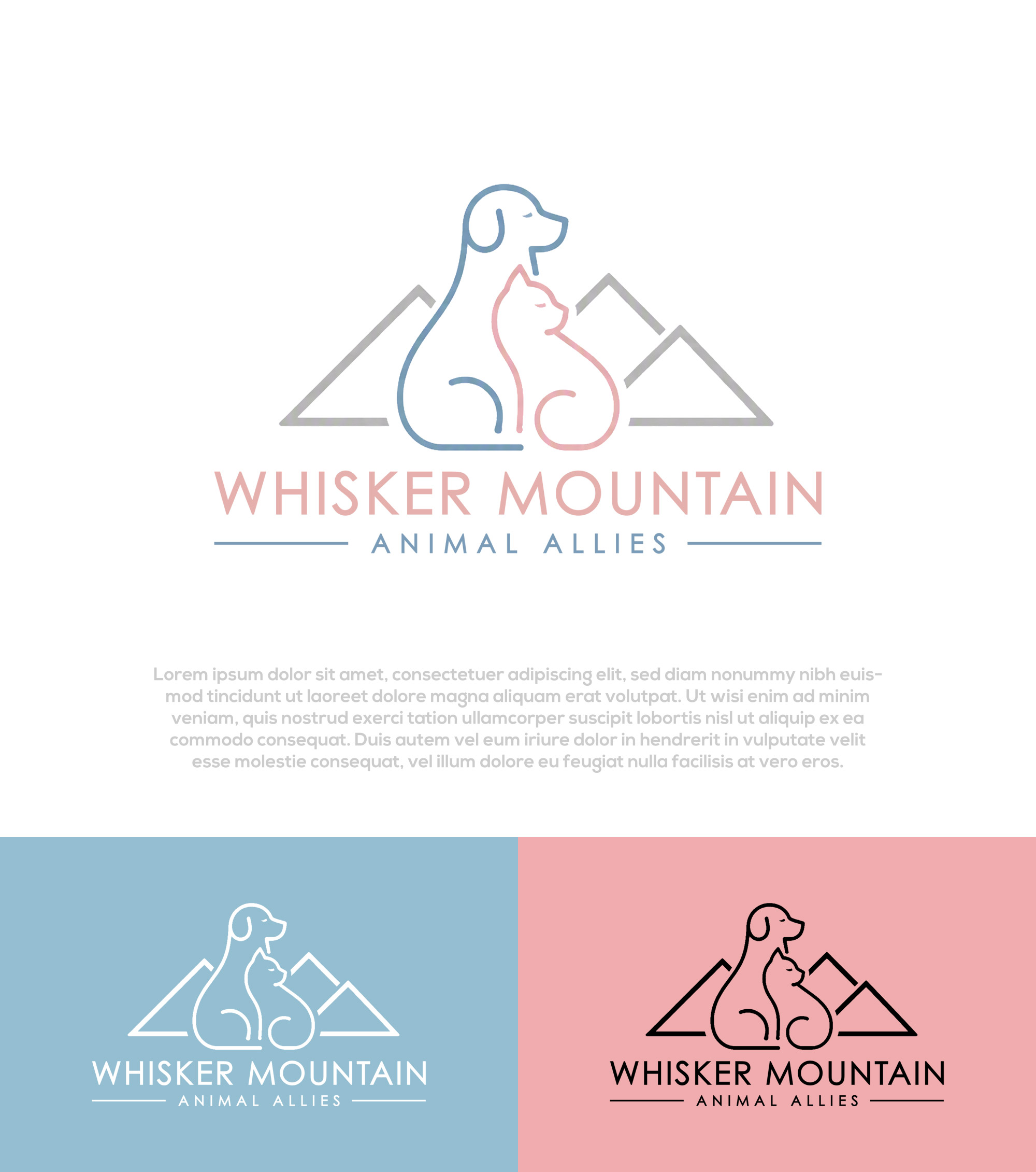 Logo Design by InkPilot_Studio™ for Whisker Mountain, Inc. | Design #37586499