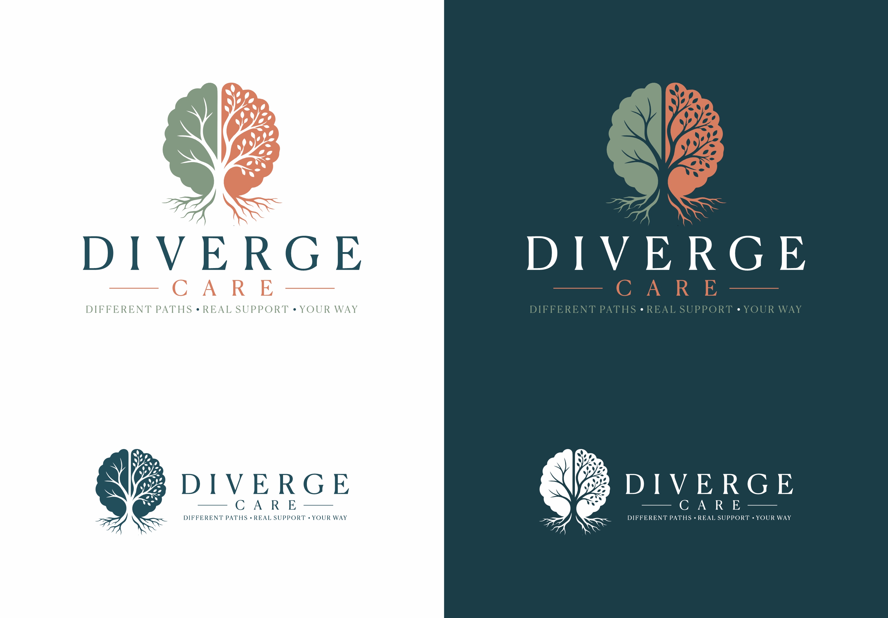 Logo Design by nikkiblue for Diverge Care | Design #37603380