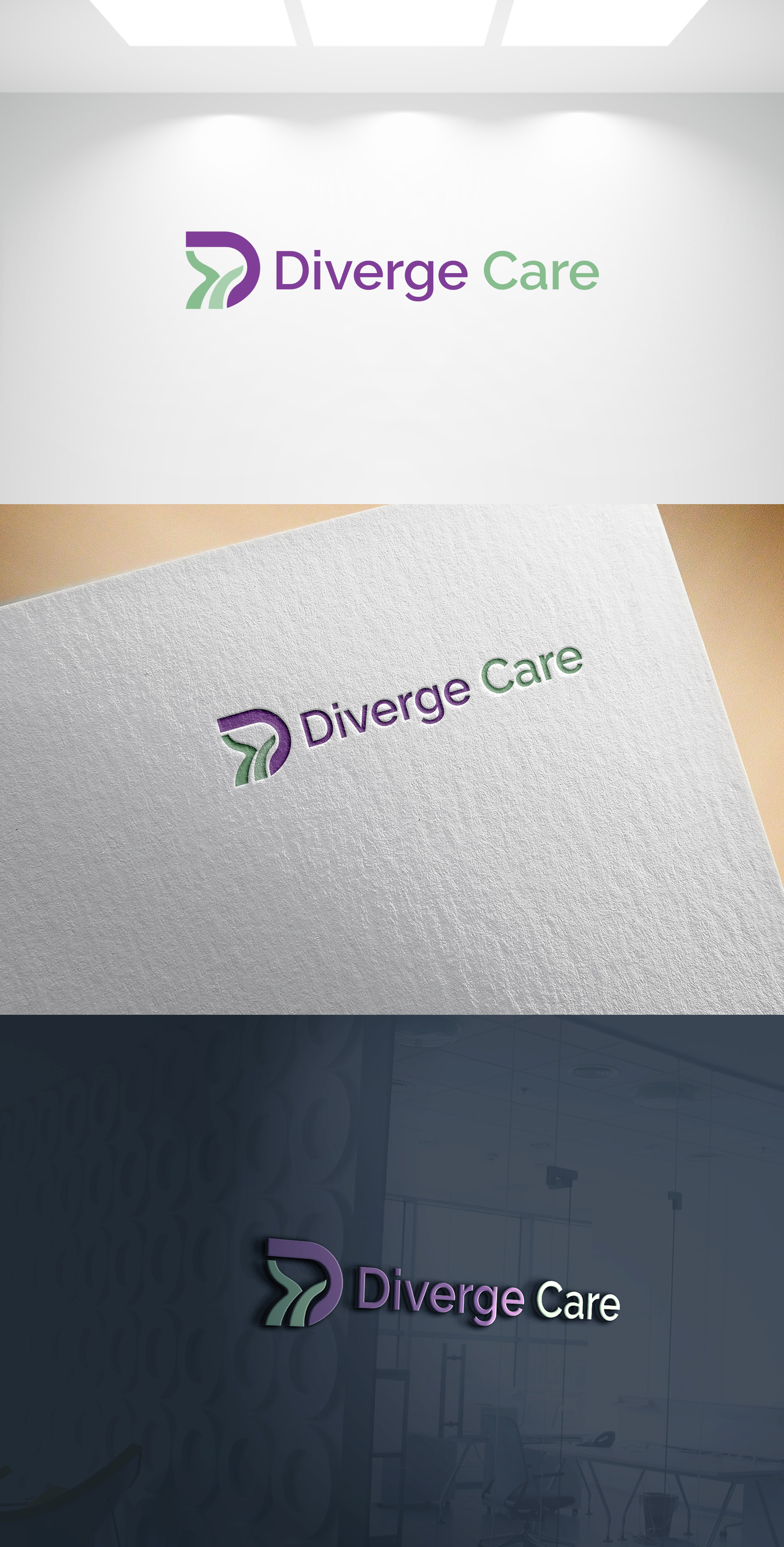 Logo Design by Joseph Robert for Diverge Care | Design #37588406
