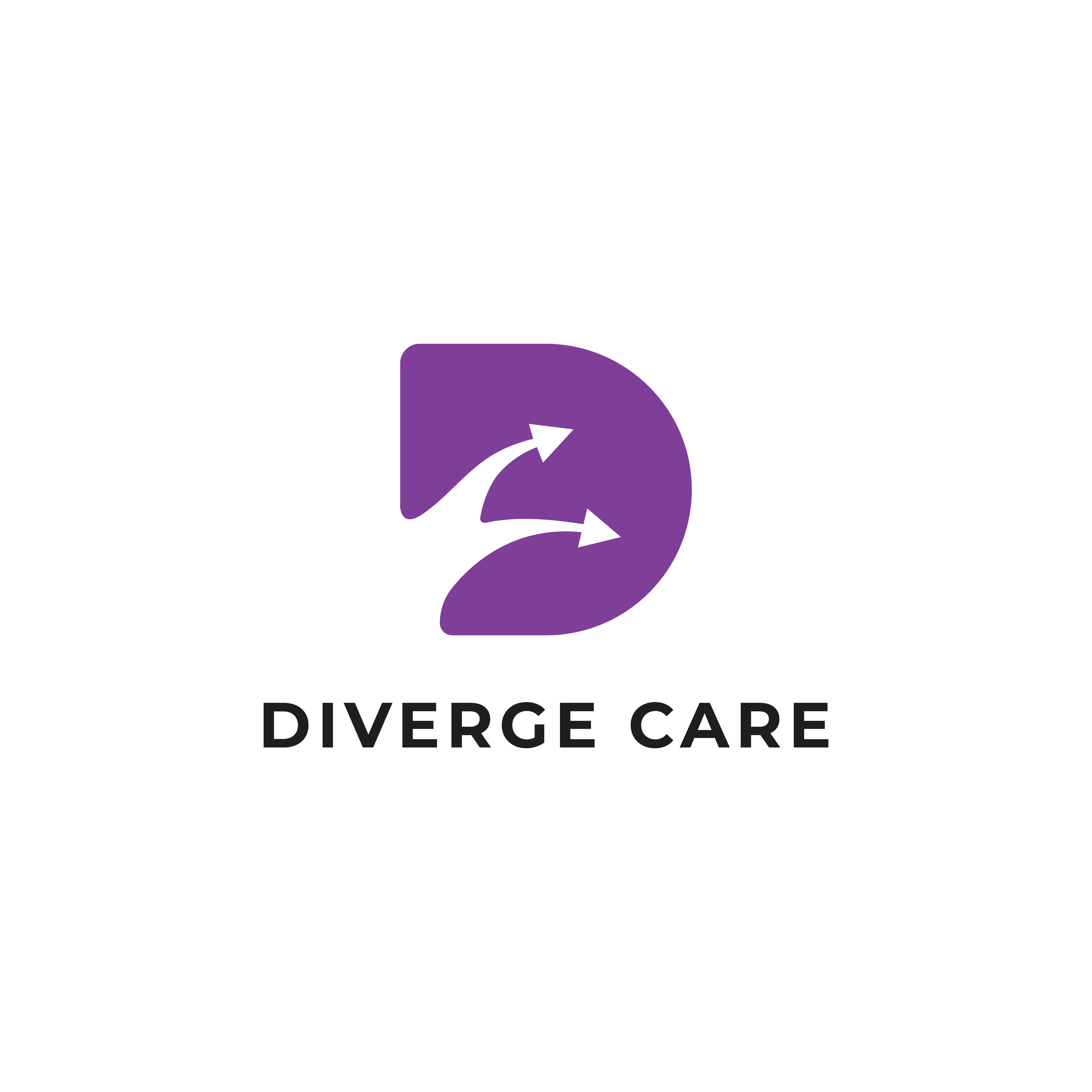 Logo Design by Studio Vertex for Diverge Care | Design #37596366