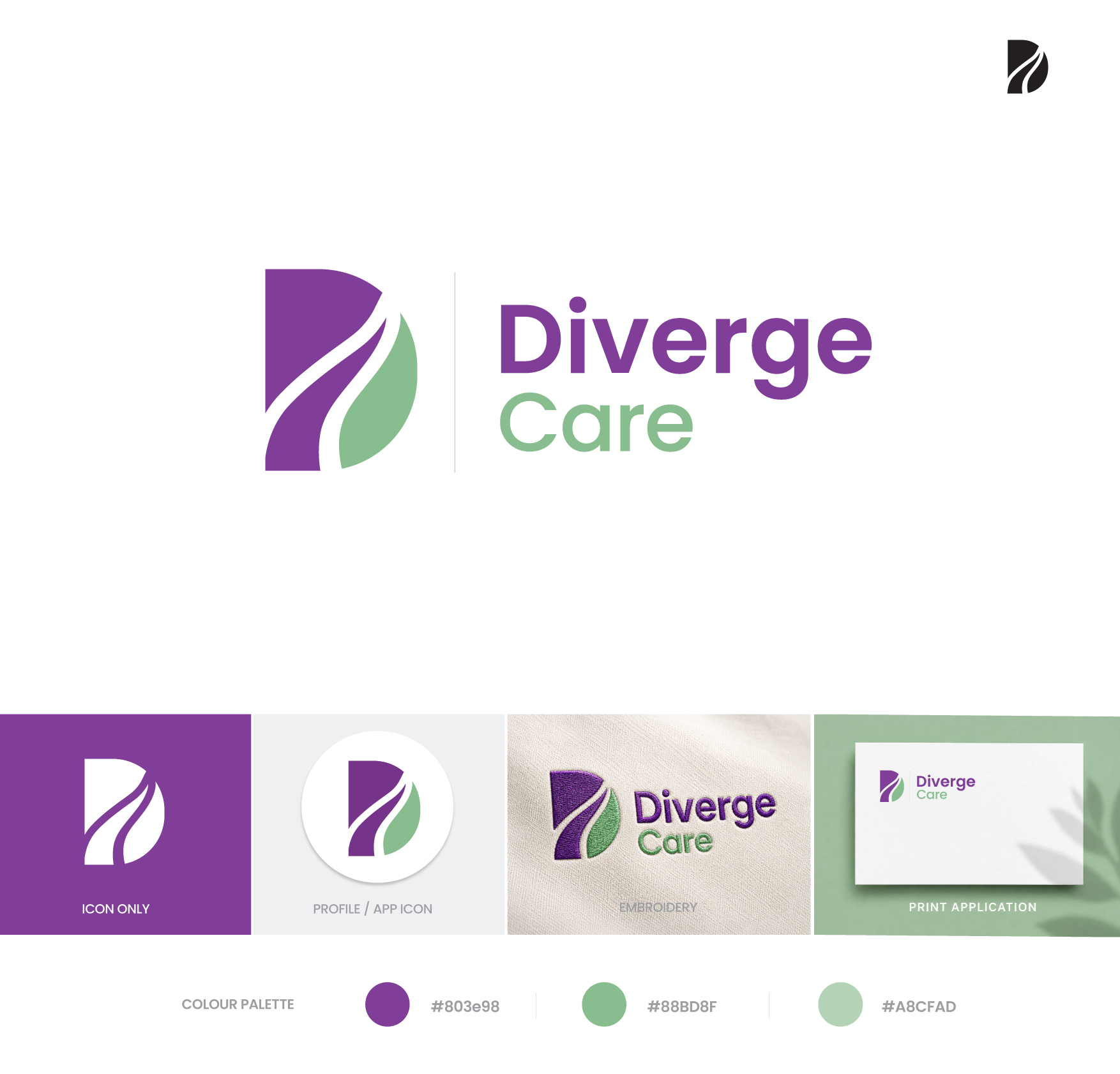 Logo Design by Dheepak09 for Diverge Care | Design #37595648