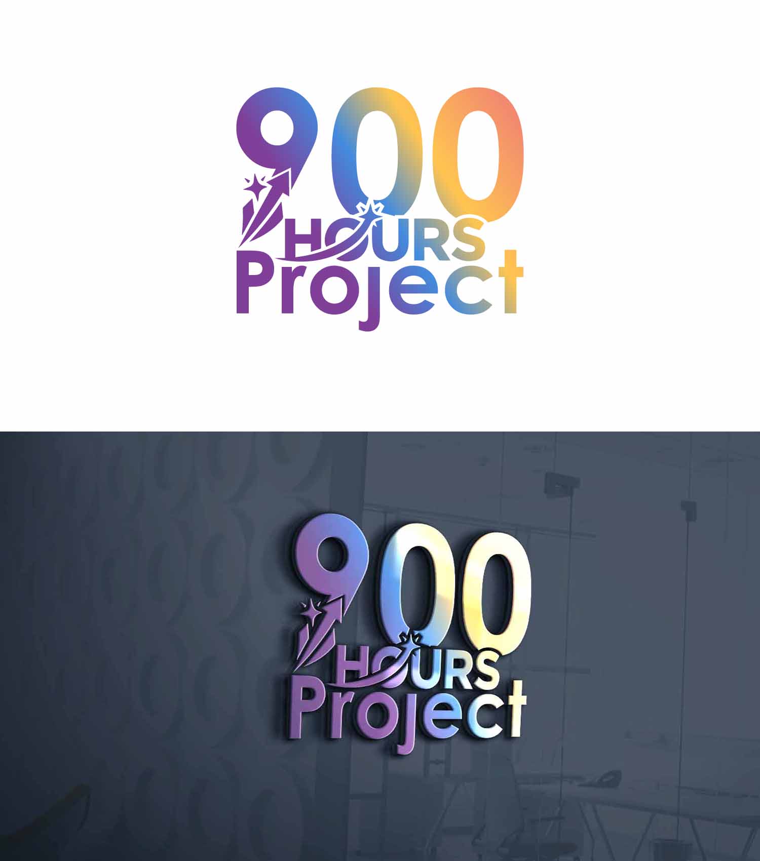 Logo Design by 24ksunny for 900 Hours Project | Design #37593208
