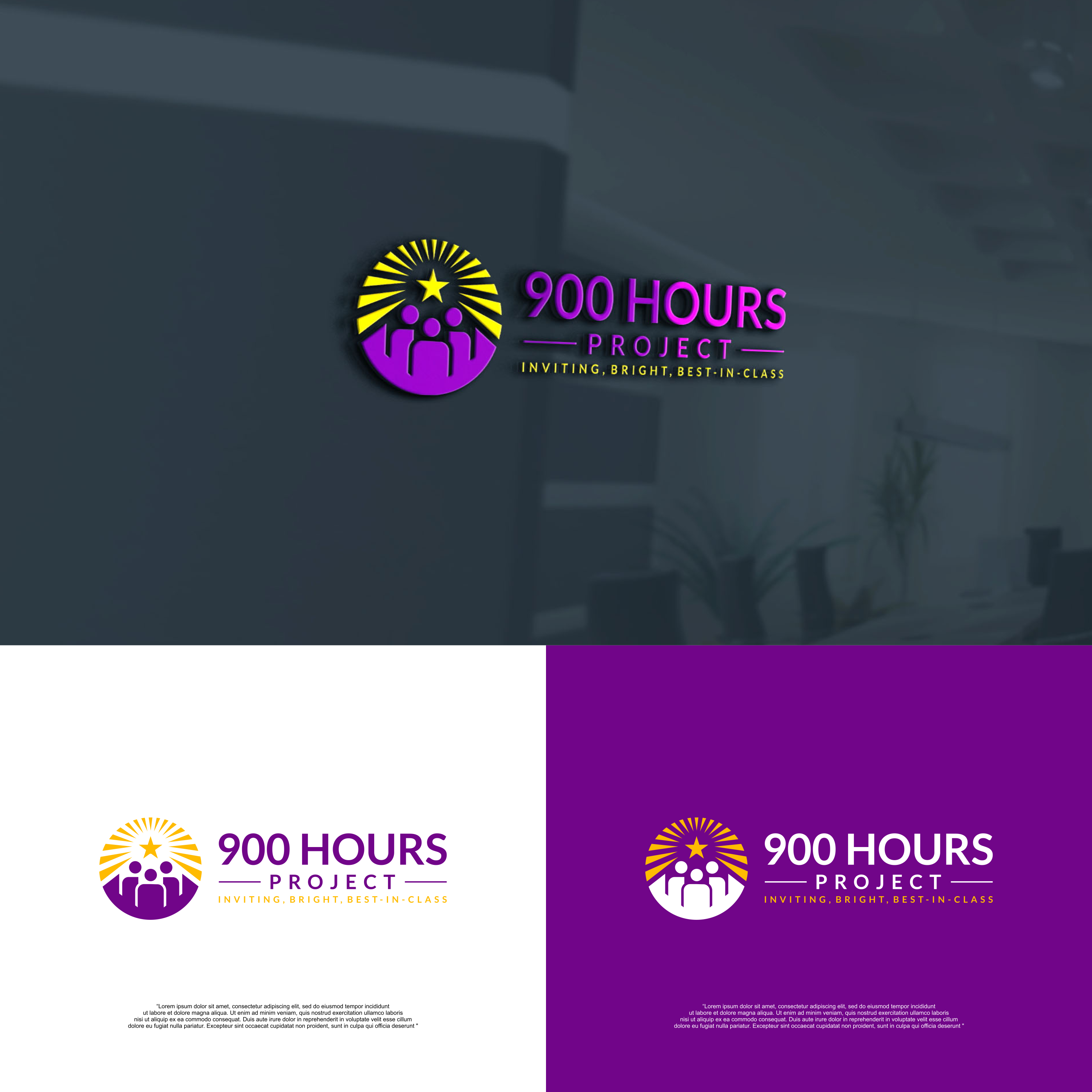 Logo Design by izdihaar studio for 900 Hours Project | Design #37595188