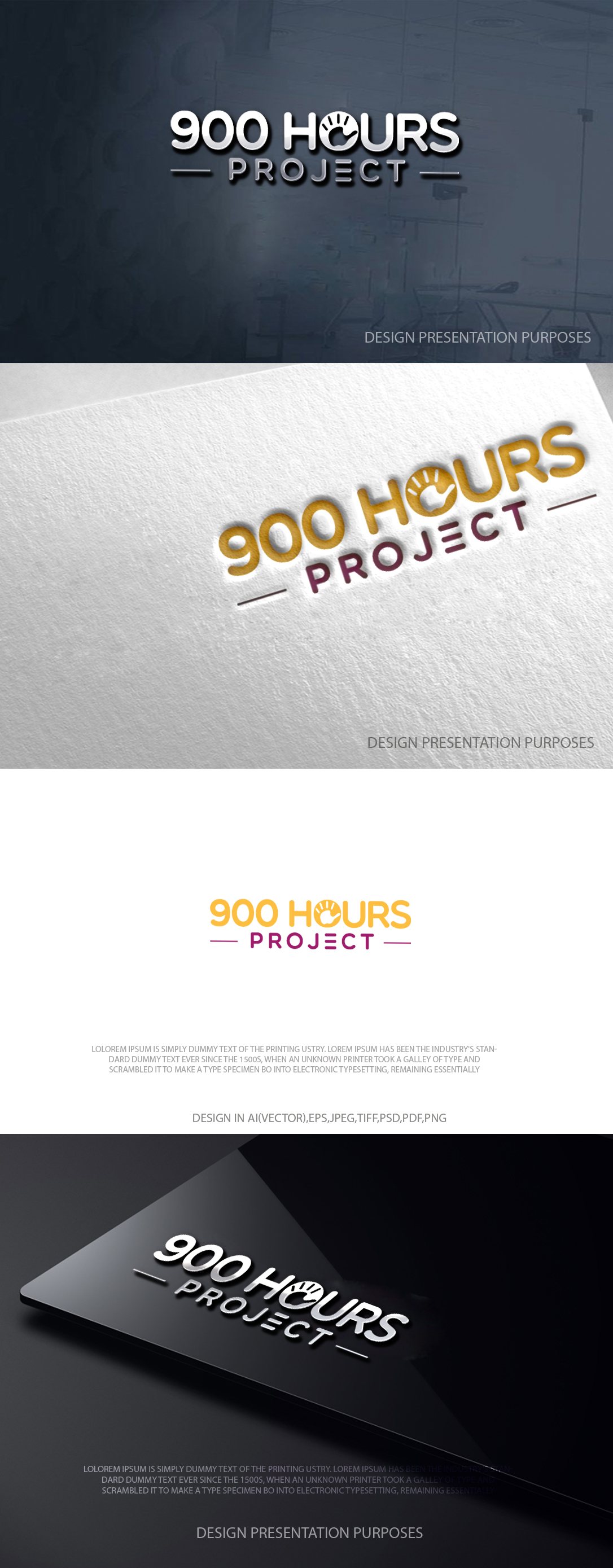 Logo Design by zebronicgraphic for 900 Hours Project | Design #37591380
