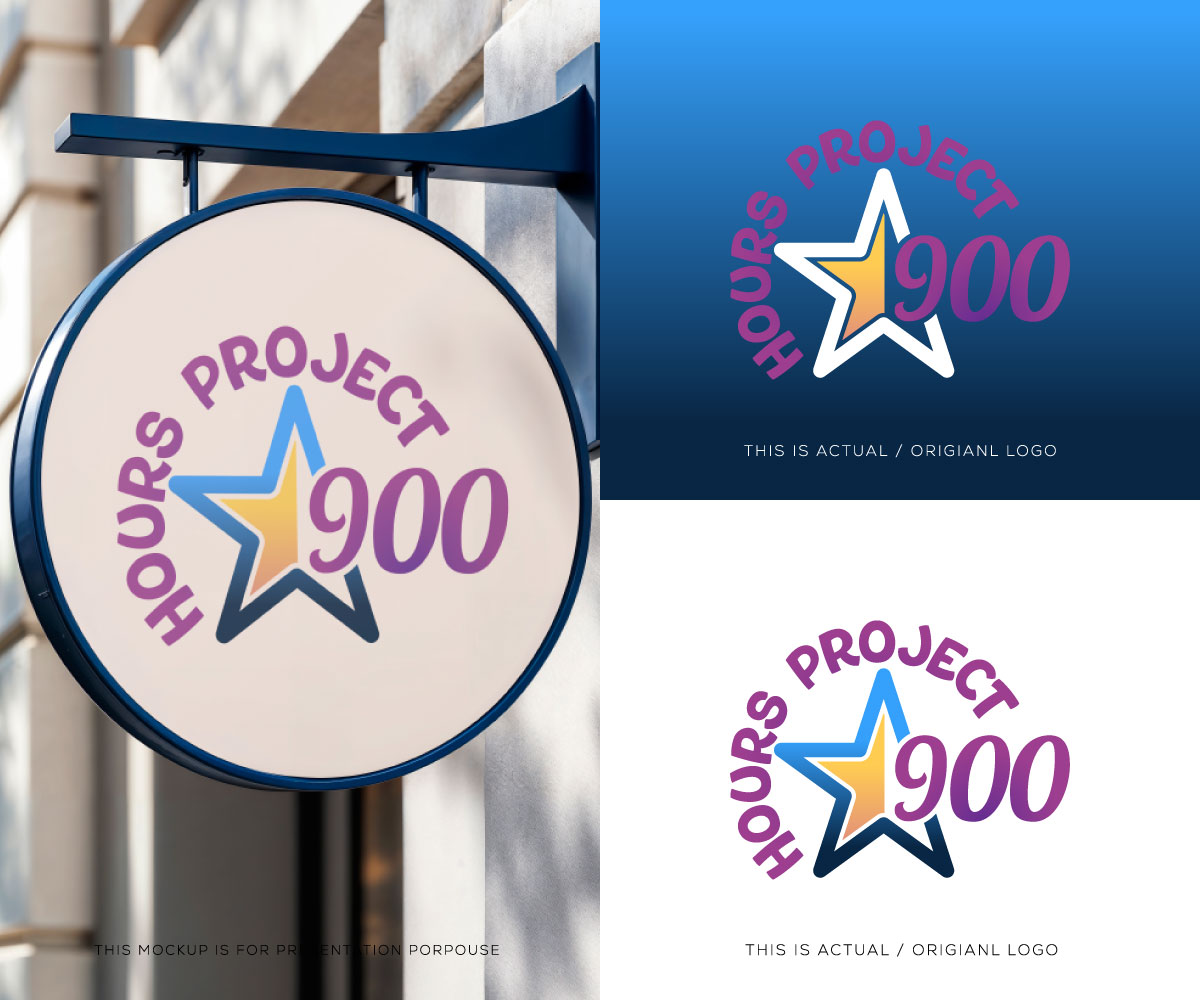 Logo Design by Ansh Design for 900 Hours Project | Design #37591046
