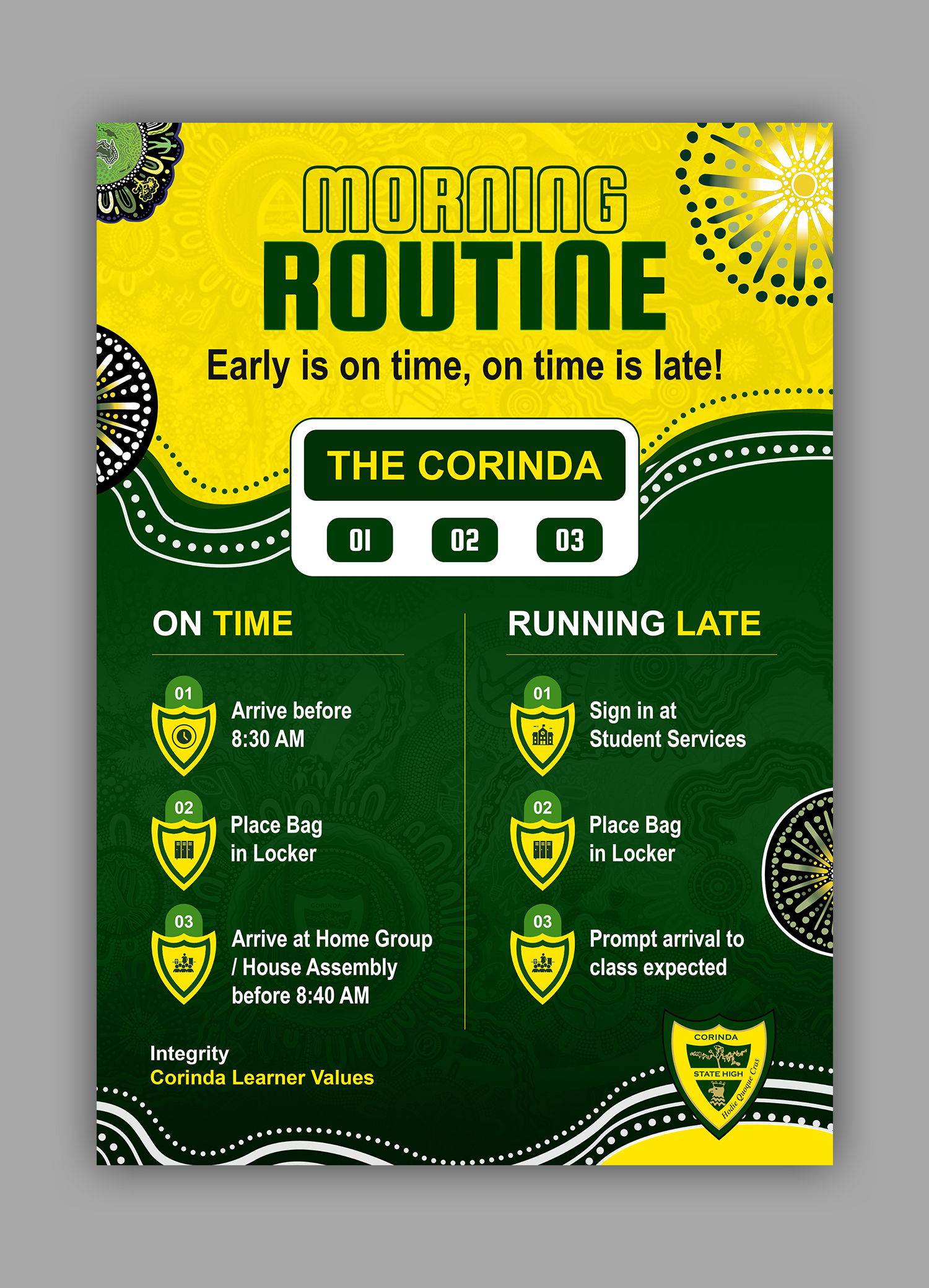 Poster Design by debdesign for Corinda State High School | Design #37590852
