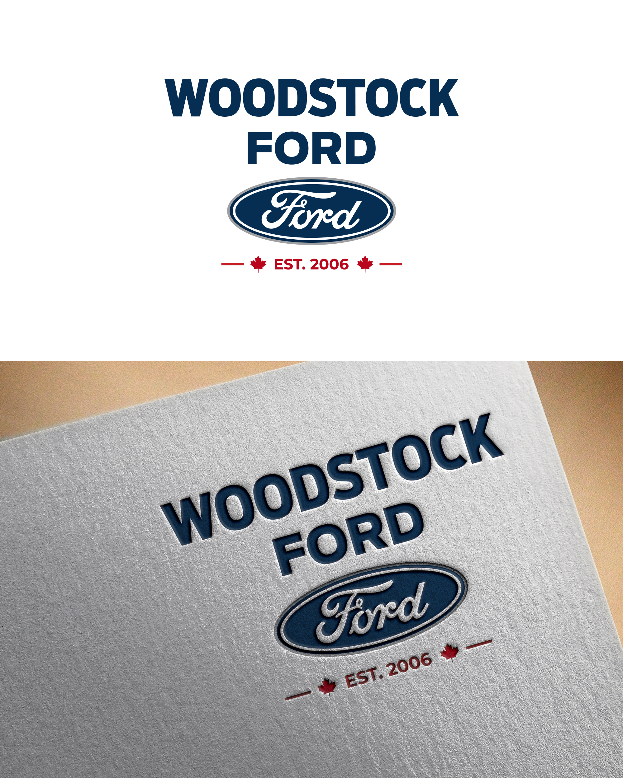 Logo Design by Visionary Creations for Woodstock ford  | Design #37596143