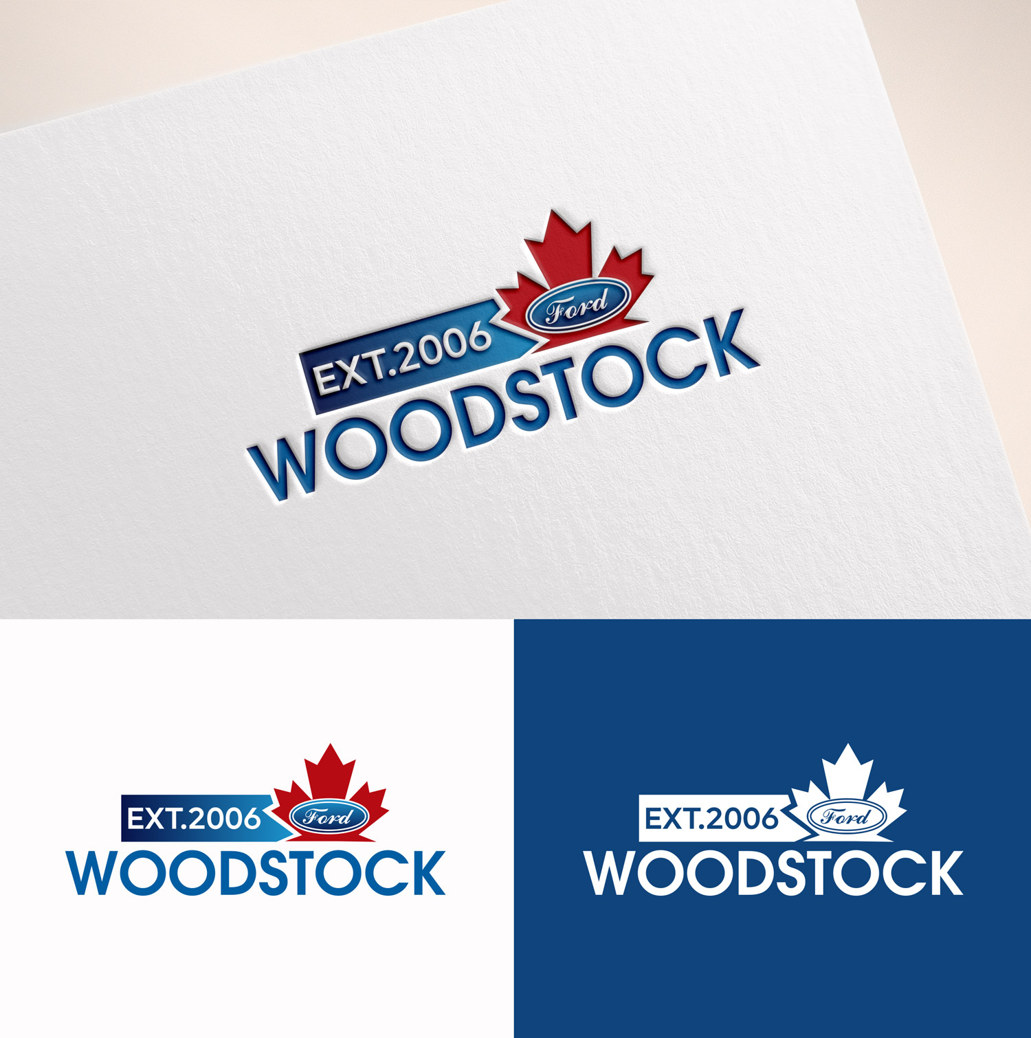 Diseño de Logo por M Art & Design para Woodstock ford  | Diseño #37596036