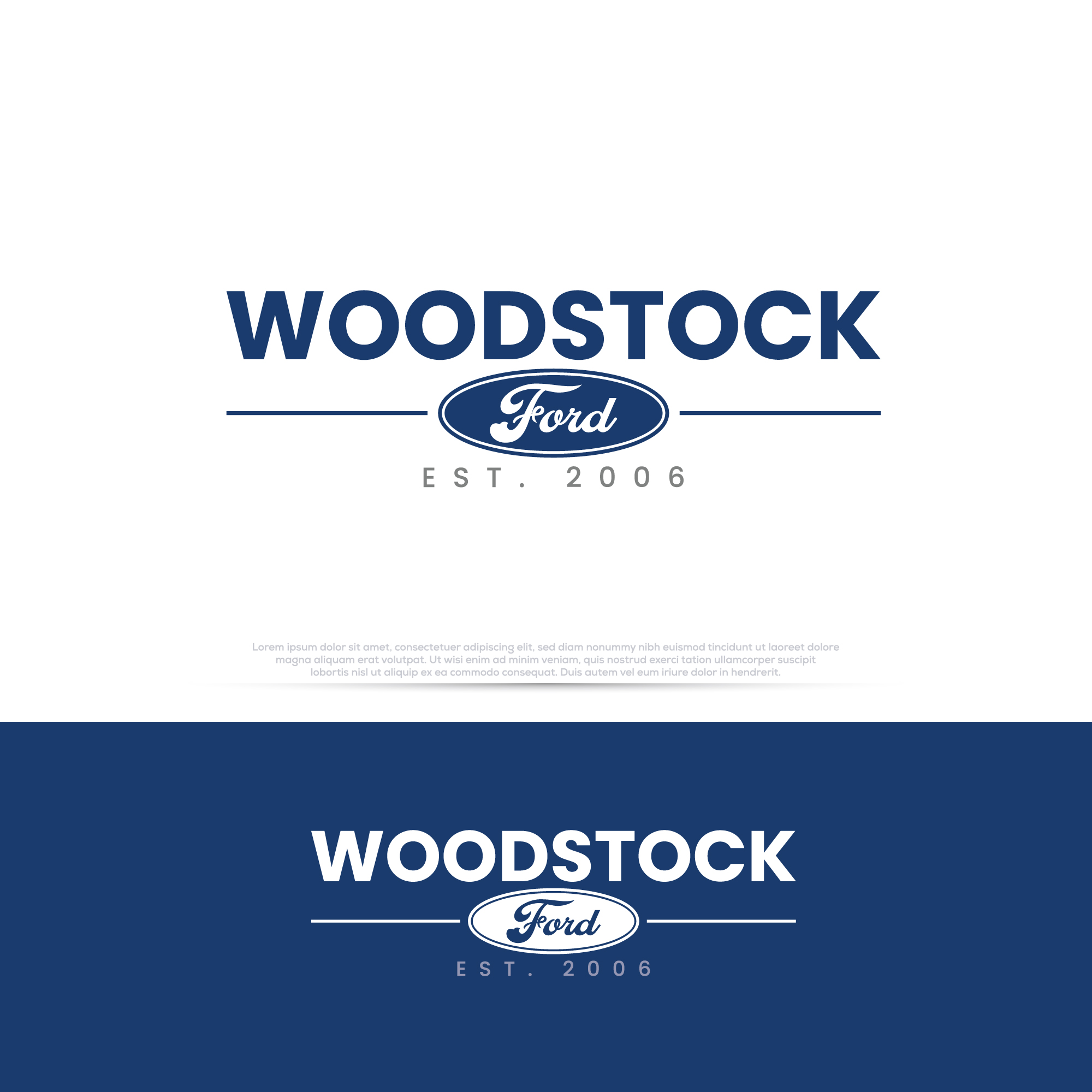 Diseño de Logo por InkPilot_Studio™ para Woodstock ford  | Diseño #37594366