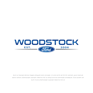 Diseño de Logo por @Dh24 para Woodstock ford  | Diseño: #37601187