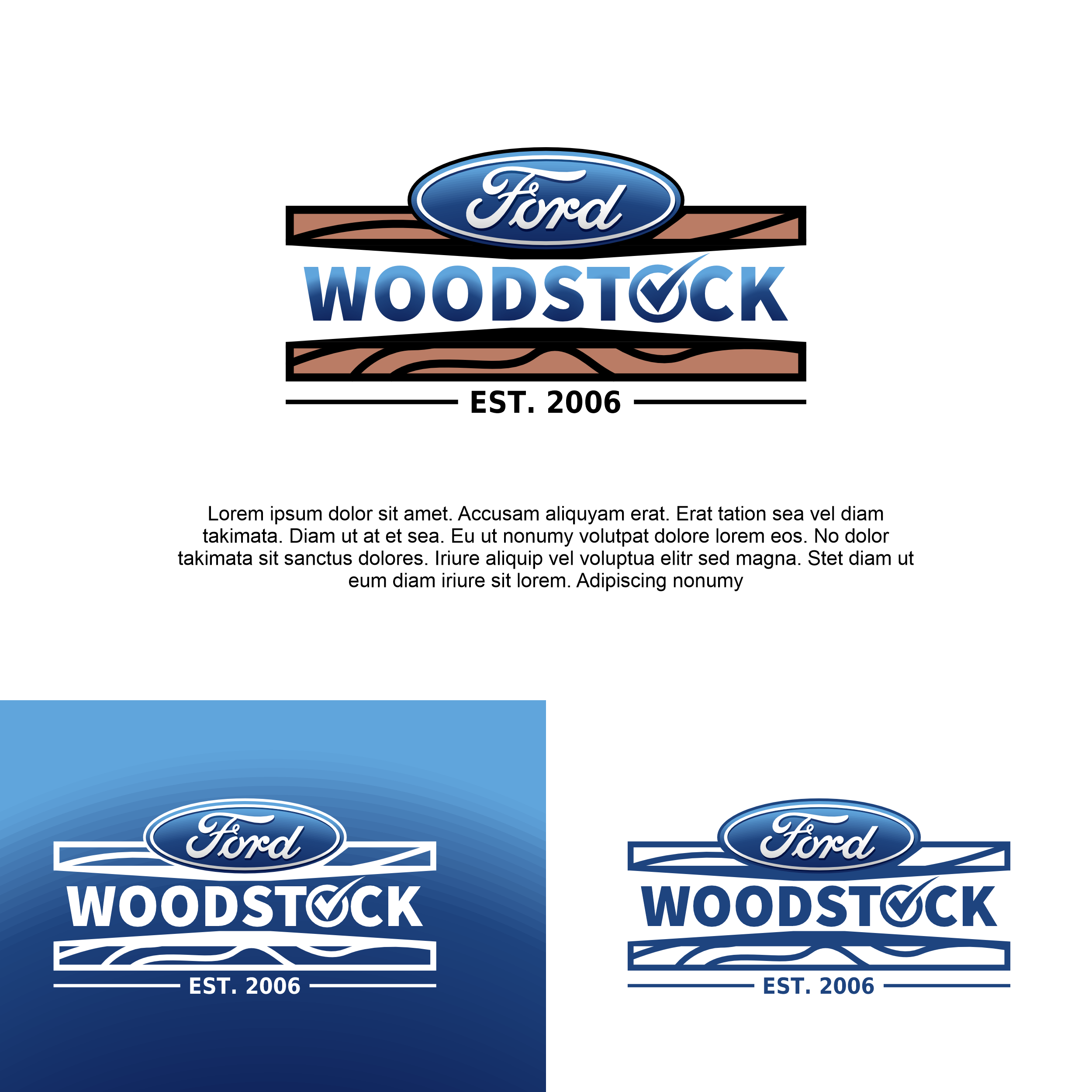 Diseño de Logo por meinos para Woodstock ford  | Diseño #37606365