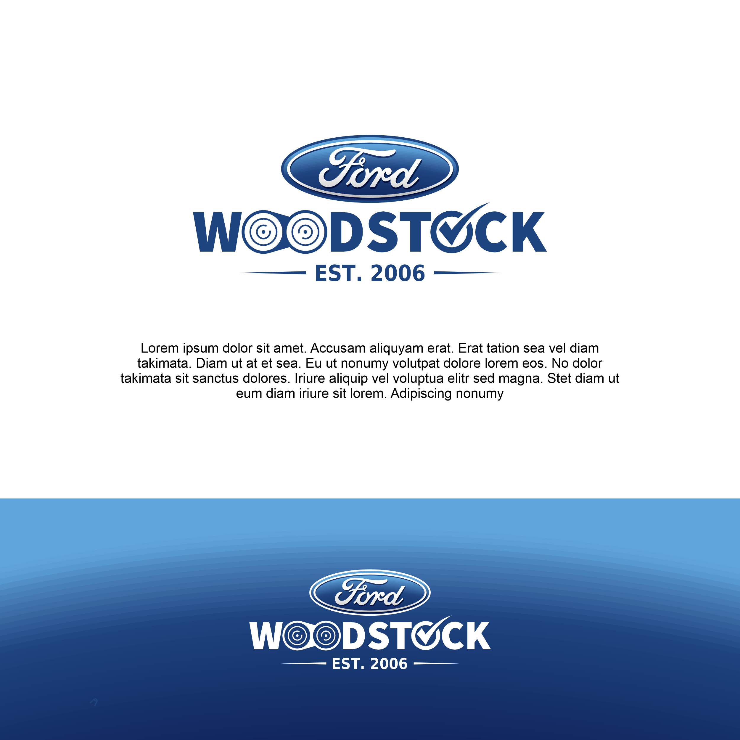 Diseño de Logo por meinos para Woodstock ford  | Diseño #37611351