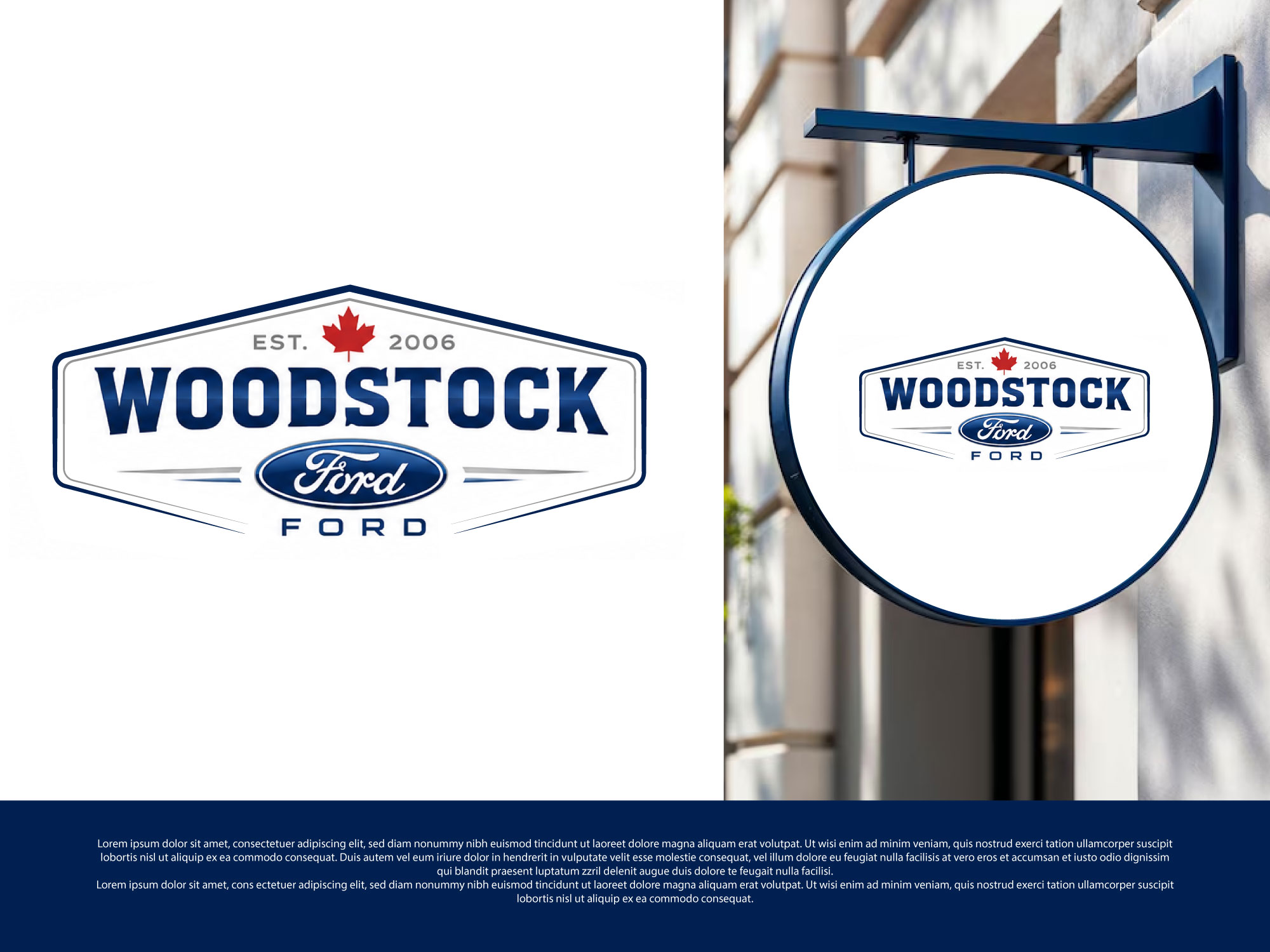 Diseño de Logo por Jack Designz para Woodstock ford  | Diseño #37600554
