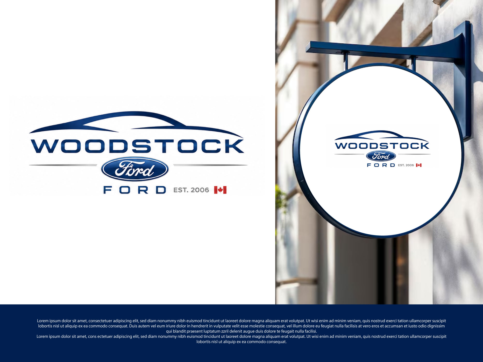Logo Design by Jack Designz for Woodstock ford  | Design #37600555