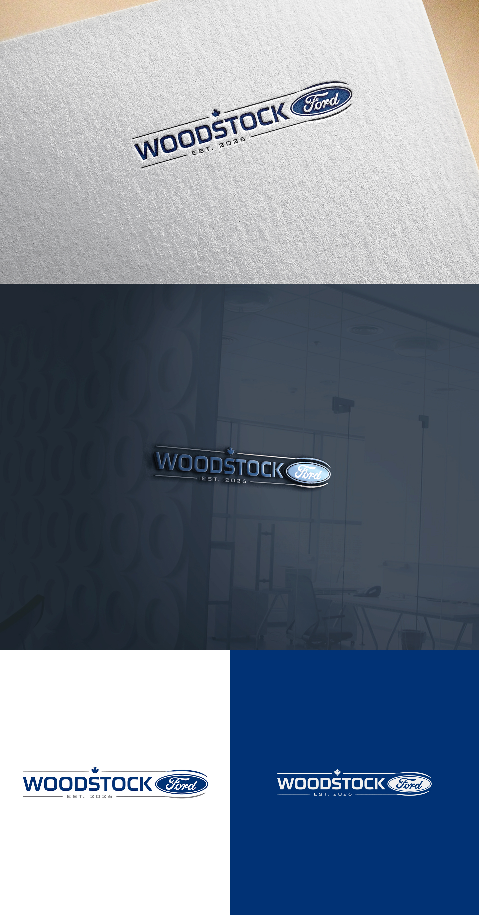 Diseño de Logo por Soonia para Woodstock ford  | Diseño #37592851