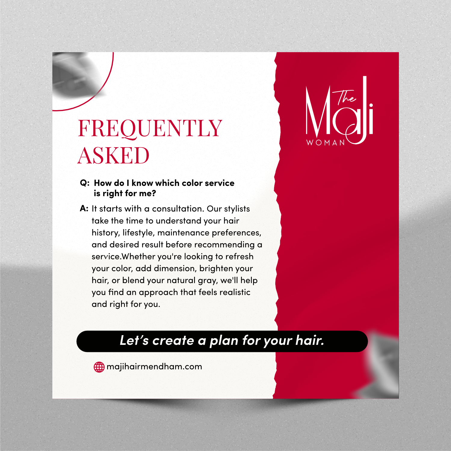 Graphic Design by ThiagoB for MaJi Hair Design | Design #37610637