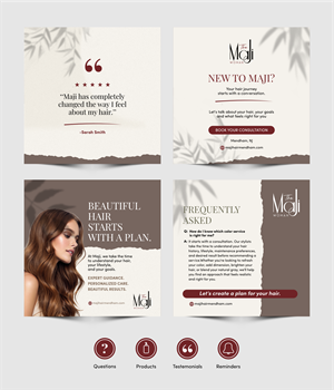 Graphic Design by ThiagoB for MaJi Hair Design | Design: #37624208