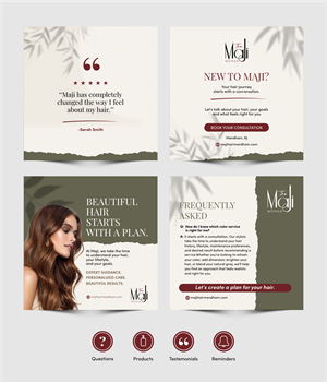 Graphic Design by ThiagoB for MaJi Hair Design | Design: #37624212