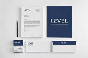Stationery Design by R.design for LEVEL | Design: #37626875