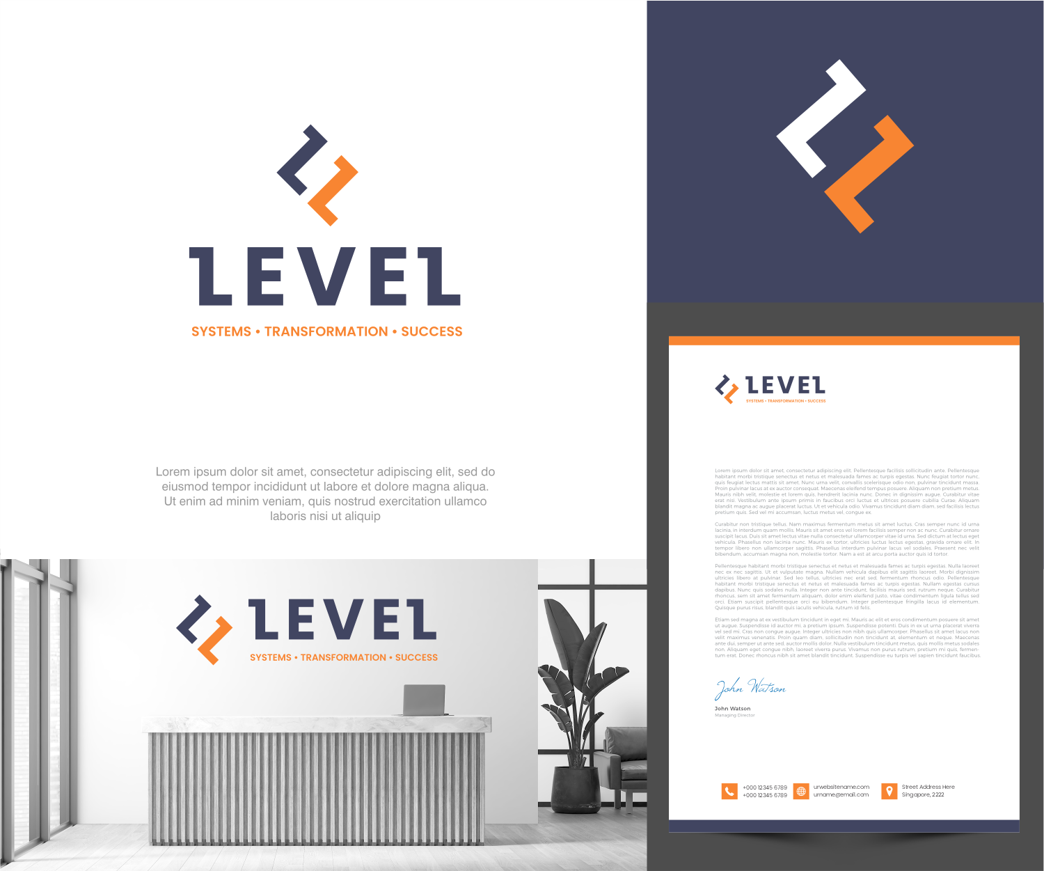 Stationery Design by ThiagoB for LEVEL | Design #37602648