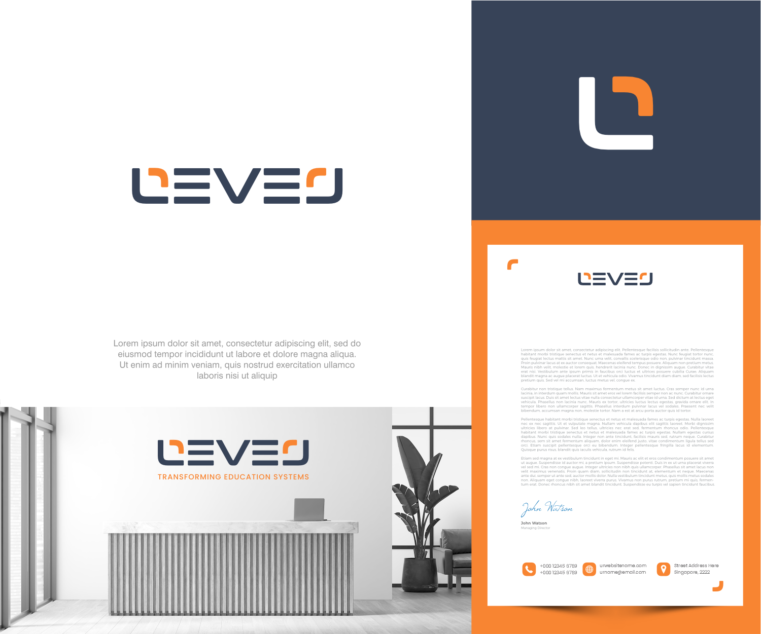 Stationery Design by ThiagoB for LEVEL | Design #37602649