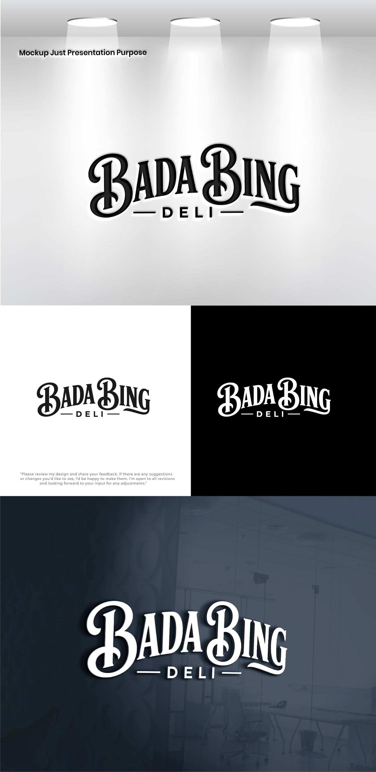 Logo Design by Pixel Signature for Bada Bing | Design #37607144