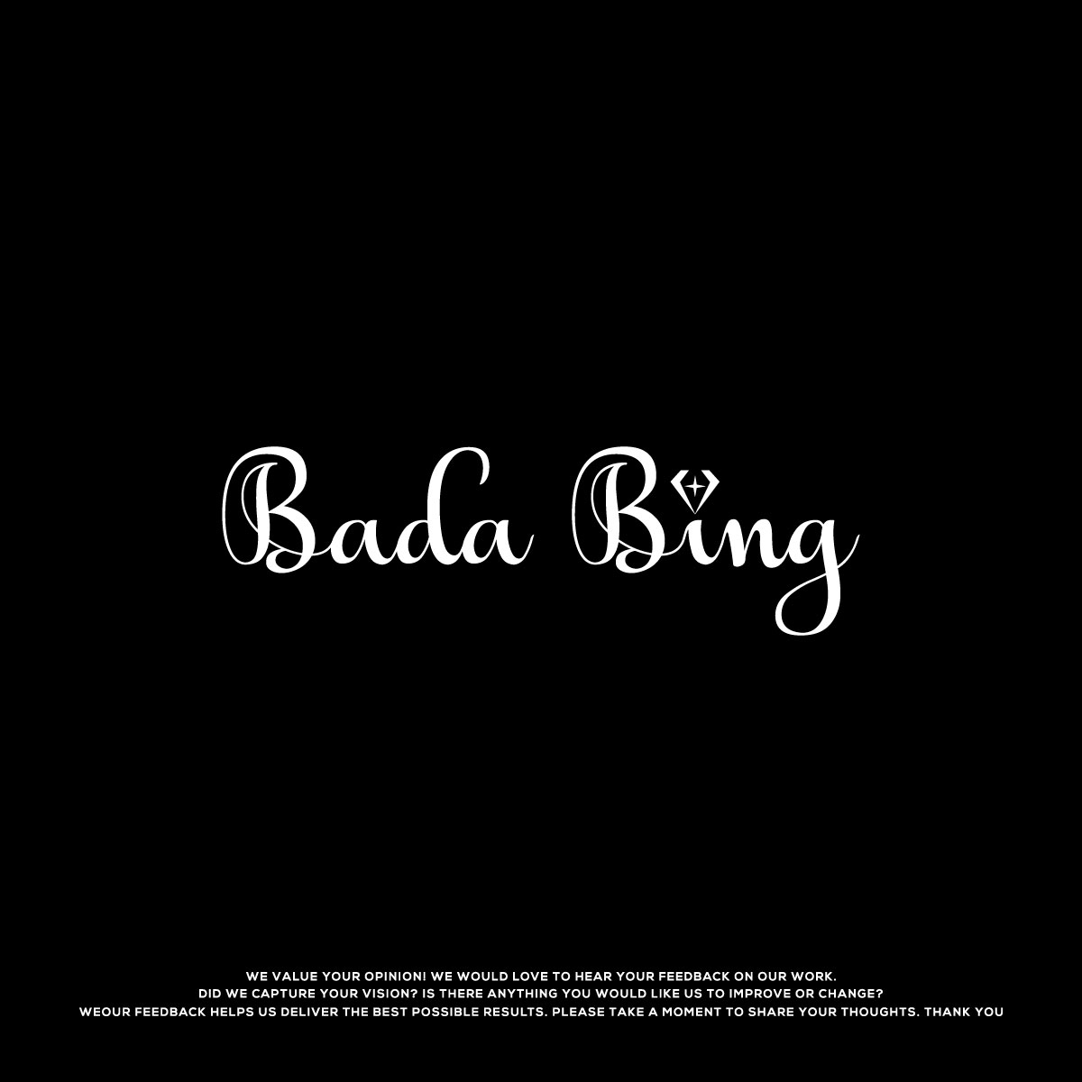Logo Design by Logo Care. for Bada Bing | Design #37648351