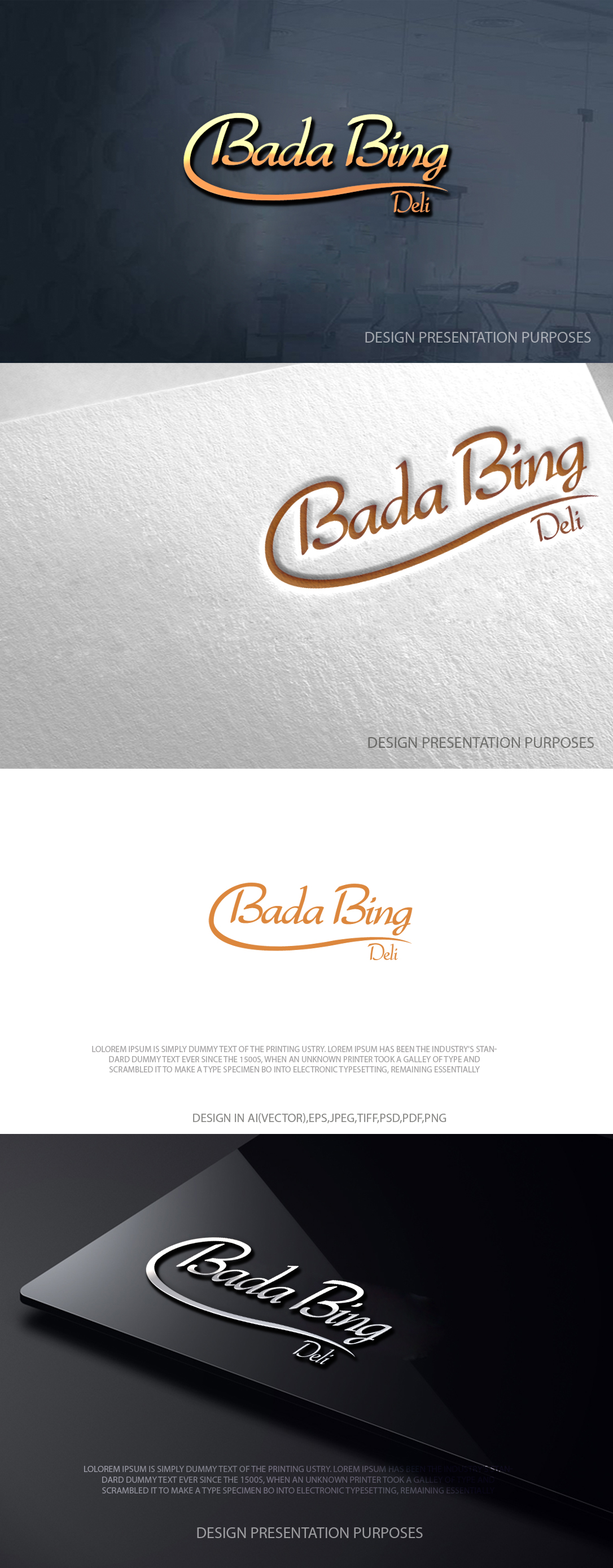 Logo Design by zebronicgraphic for Bada Bing | Design #37607185