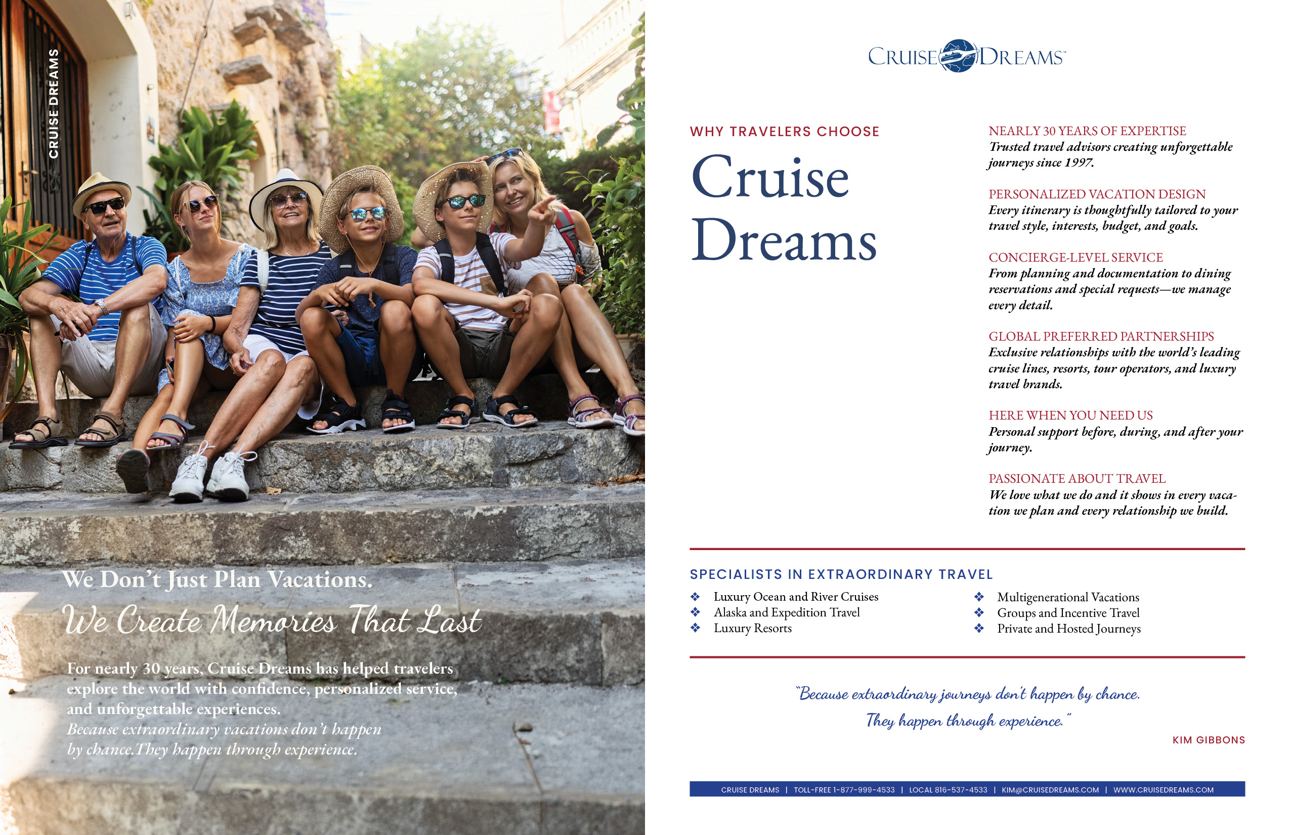 Magazine Design by Sheingart for Cruise Dreams | Design #37617933