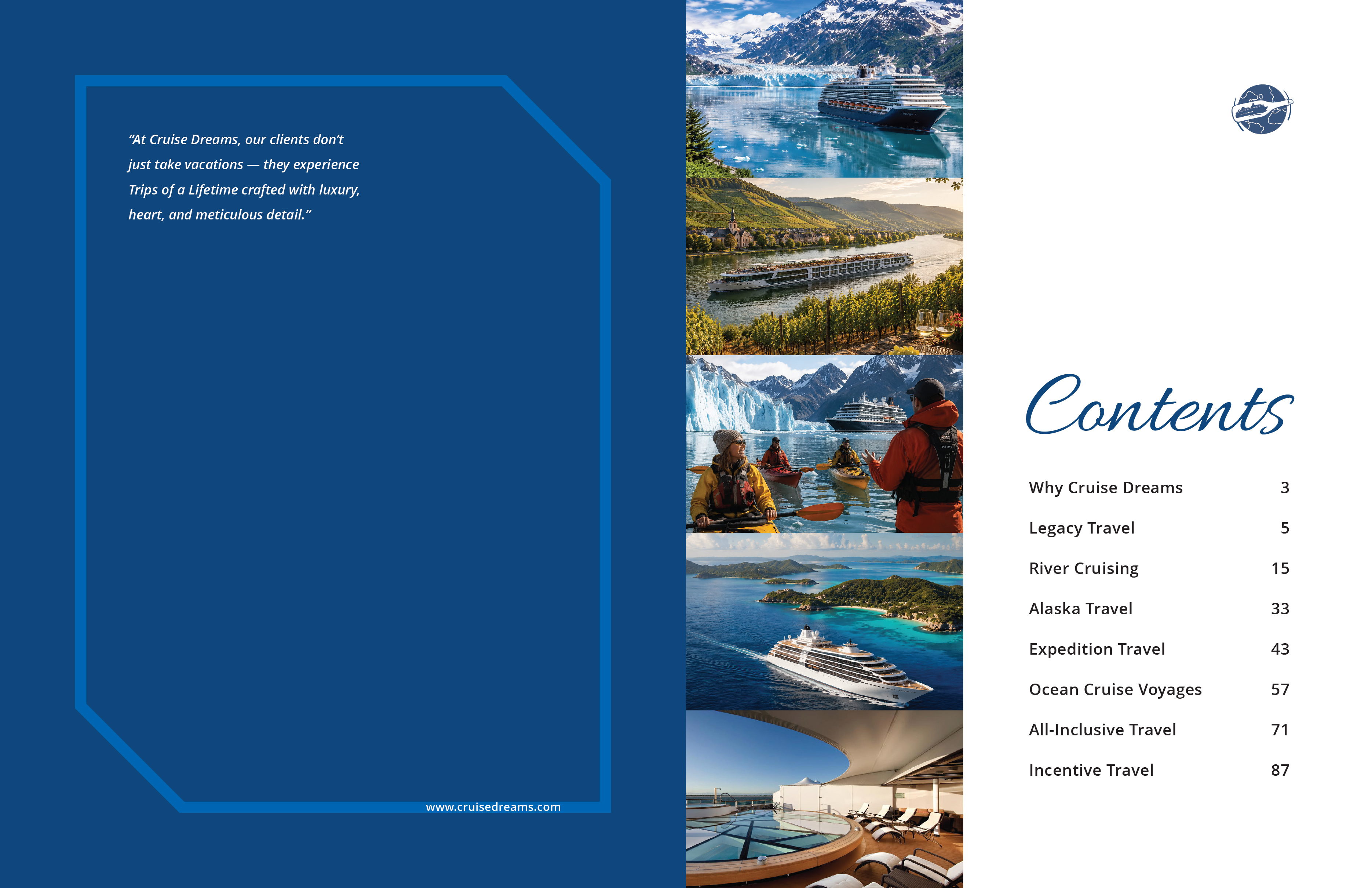 Magazine Design by Ben9Graphic for Cruise Dreams | Design #37618431