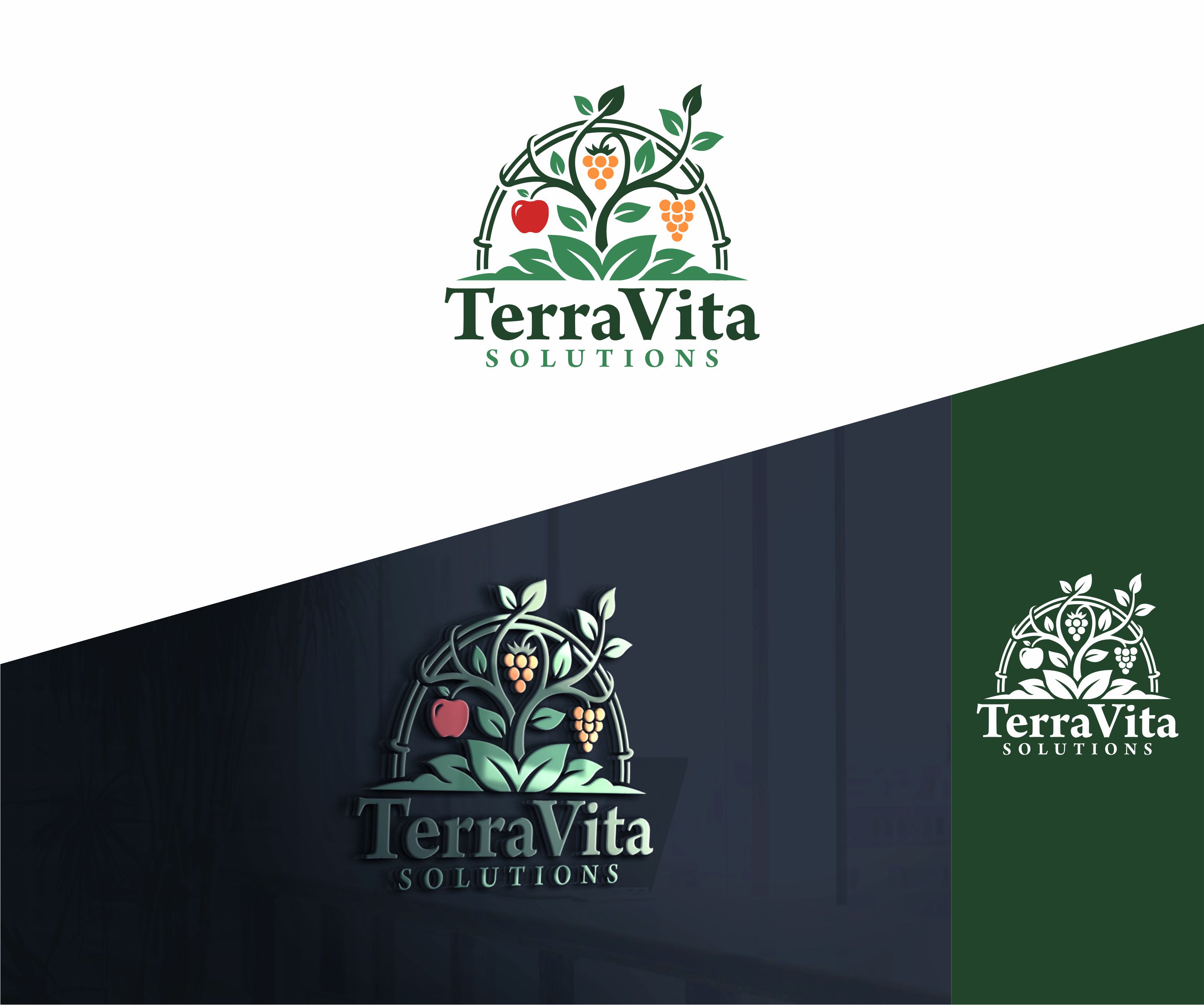 Logo Design by alkaline for TerraVita Solutions | Design #37608363
