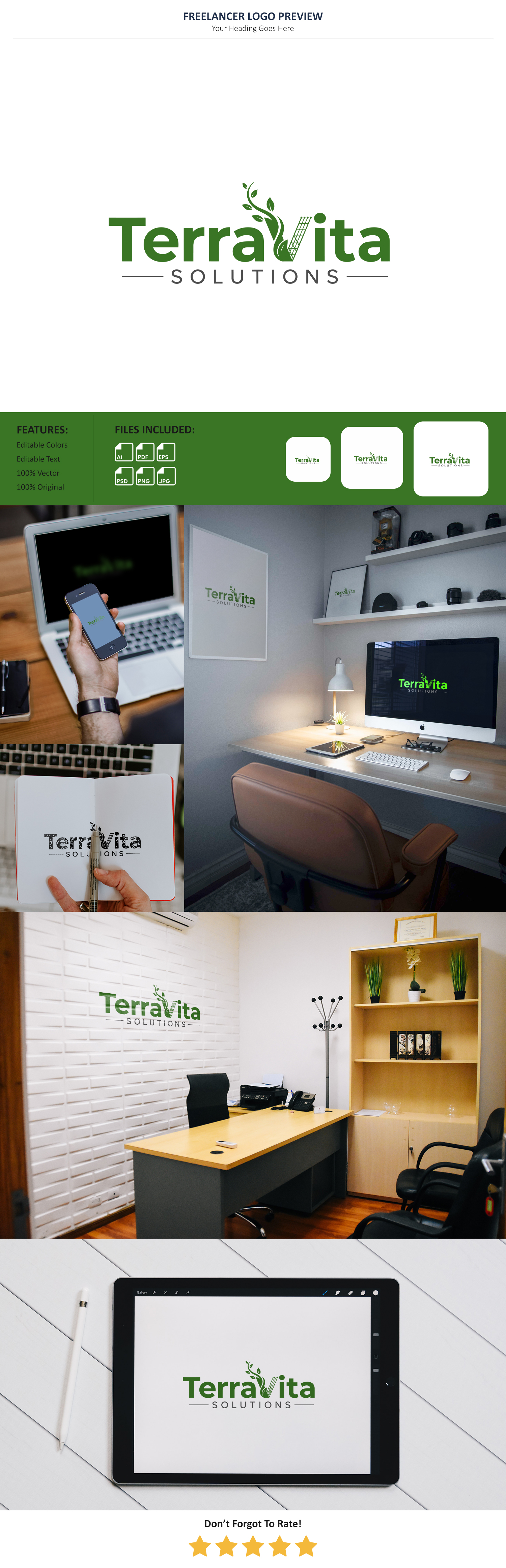 Logo Design by Pixel Signature for TerraVita Solutions | Design #37613137
