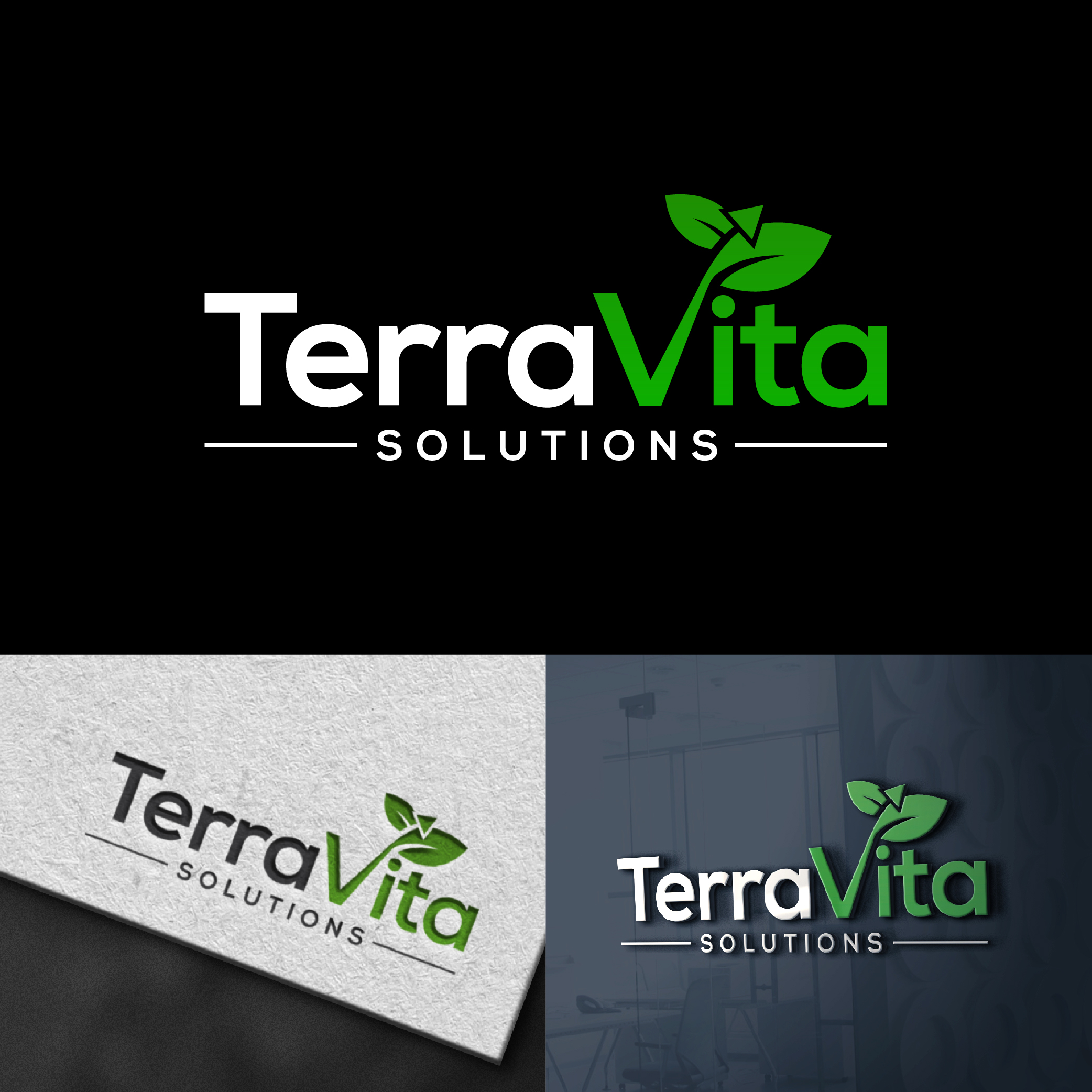 Logo Design by designer profile for TerraVita Solutions | Design #37610782
