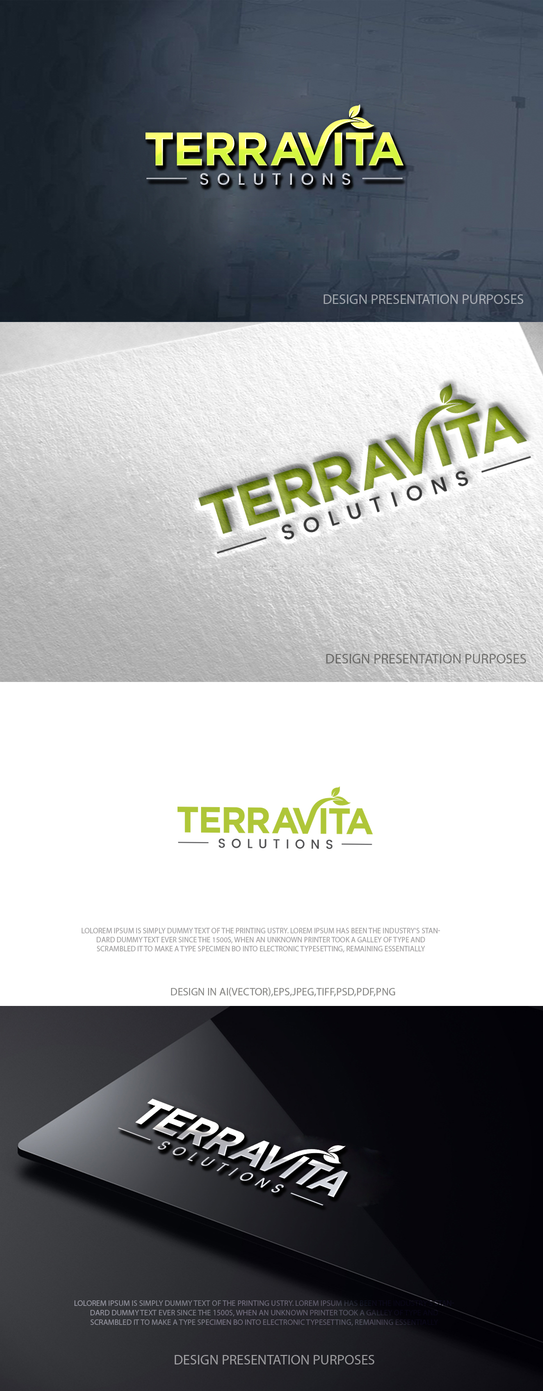 Logo Design by zebronicgraphic for TerraVita Solutions | Design #37618067