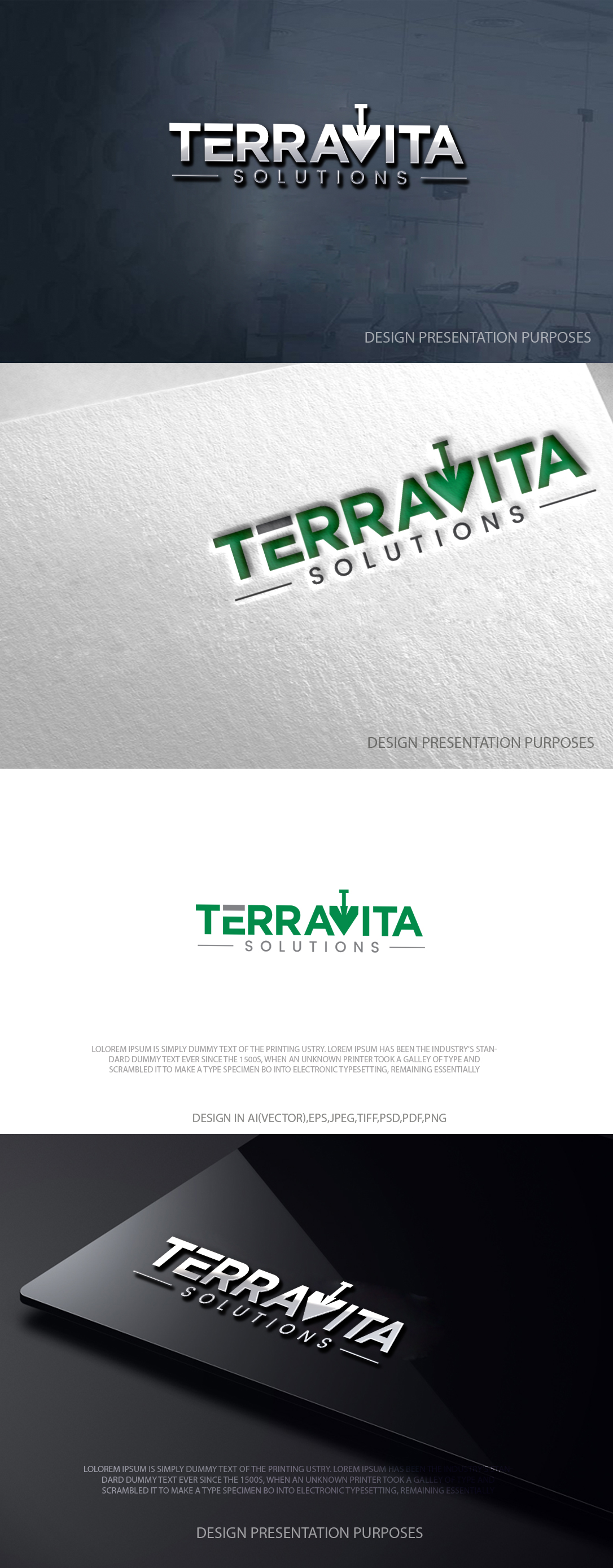 Logo Design by zebronicgraphic for TerraVita Solutions | Design #37618070