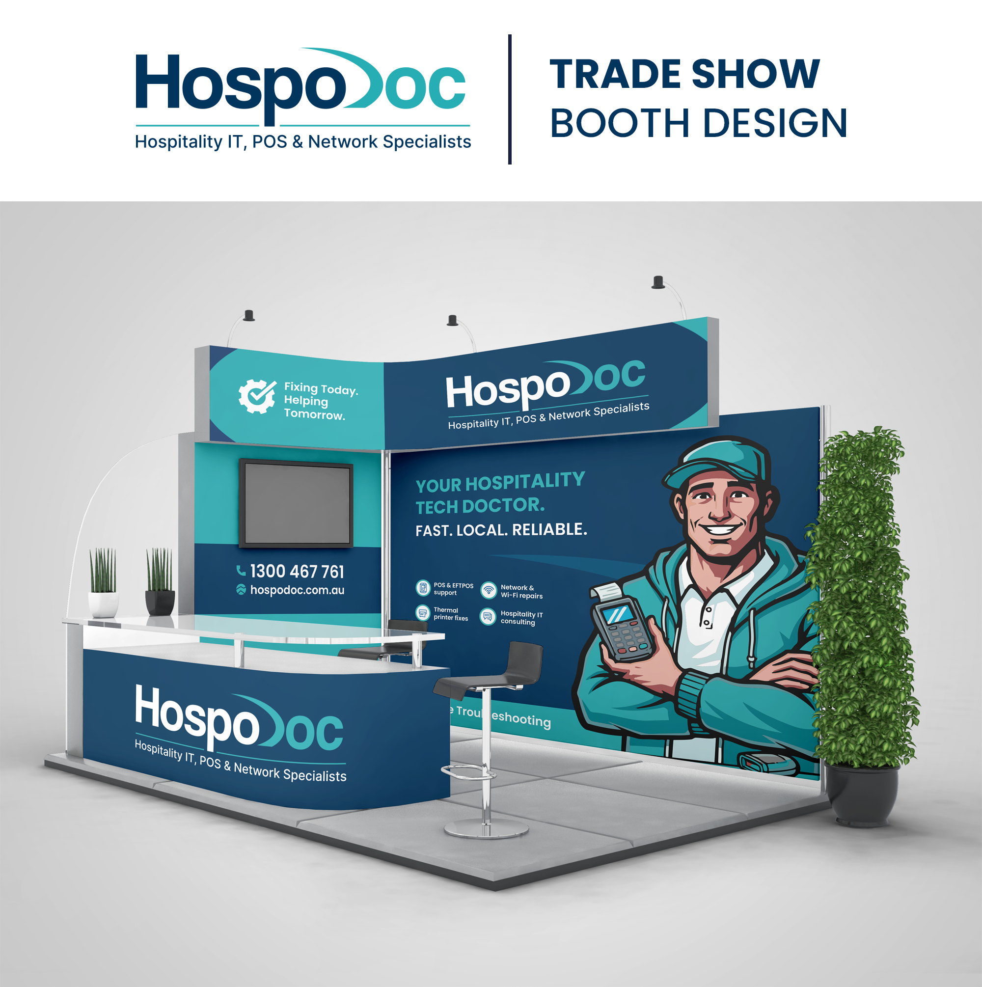 Trade Show Booth Design by Panji A. for this project | Design #37619397