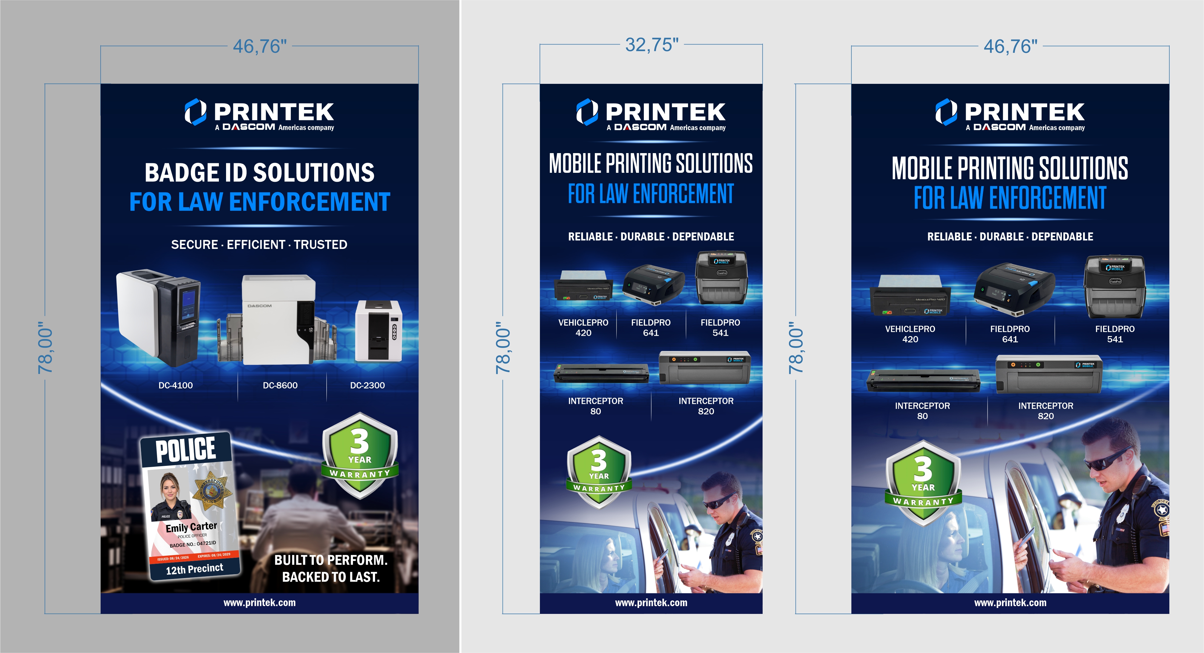 Trade Show Booth Design by erikdesign for Printek, LLC | Design #37625012