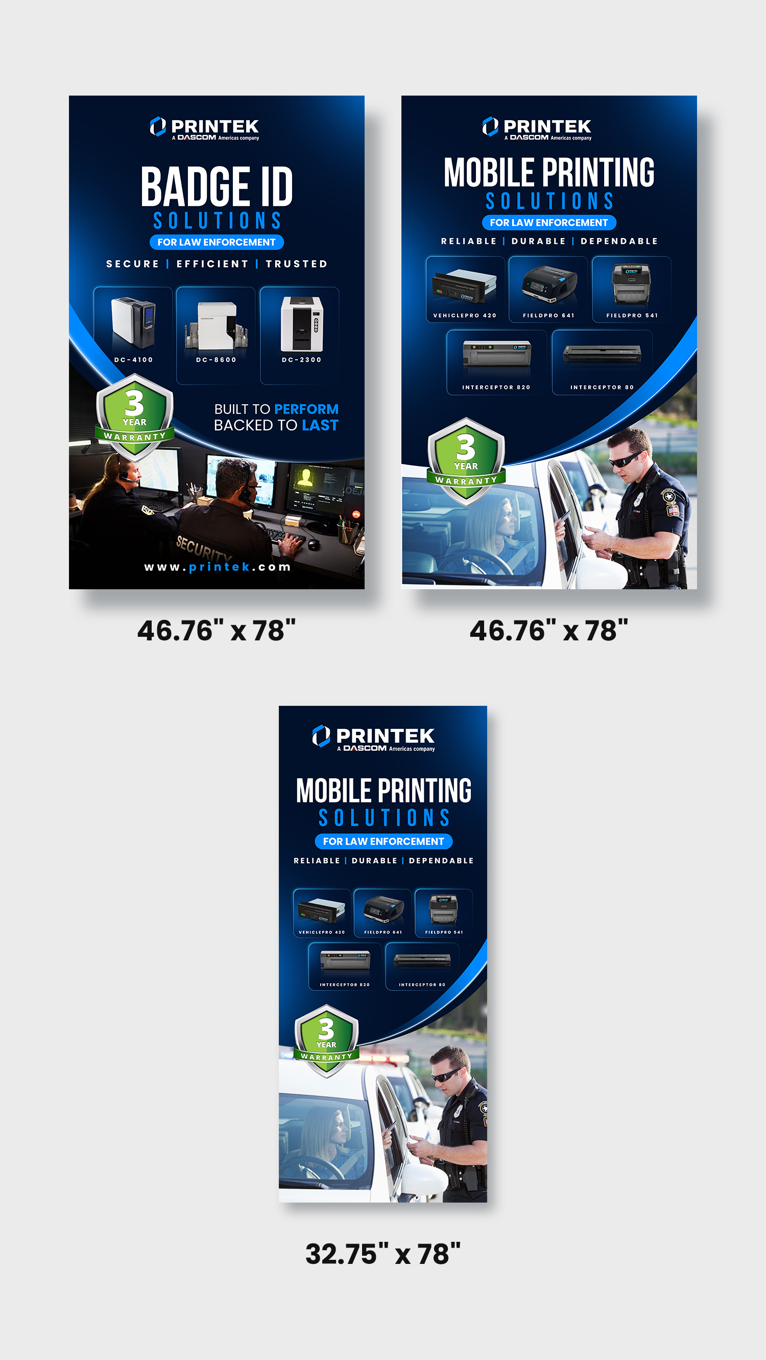 Trade Show Booth Design by debdesign for Printek, LLC | Design #37626326