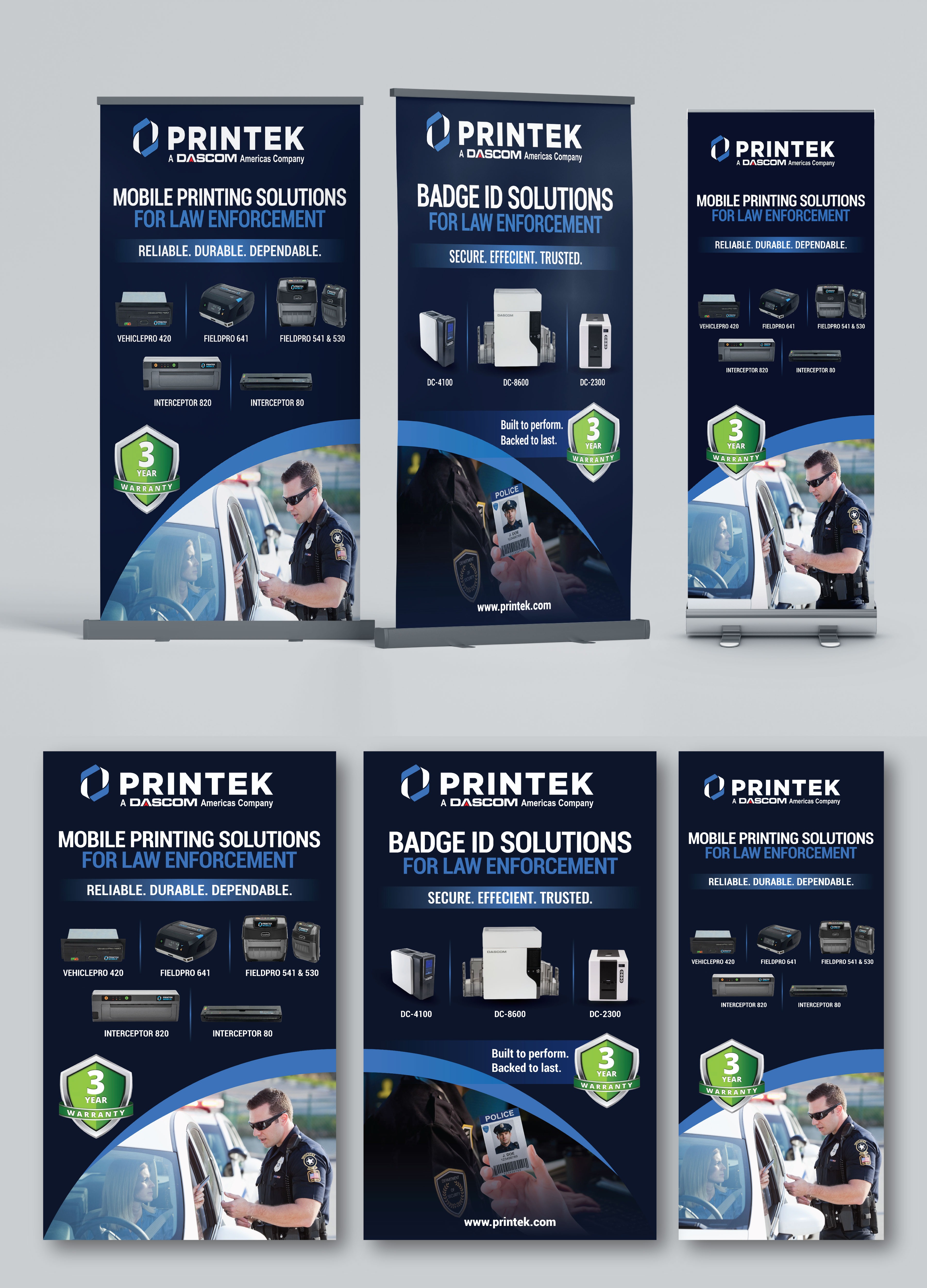 Trade Show Booth Design by Impressive Designs for Printek, LLC | Design #37625612