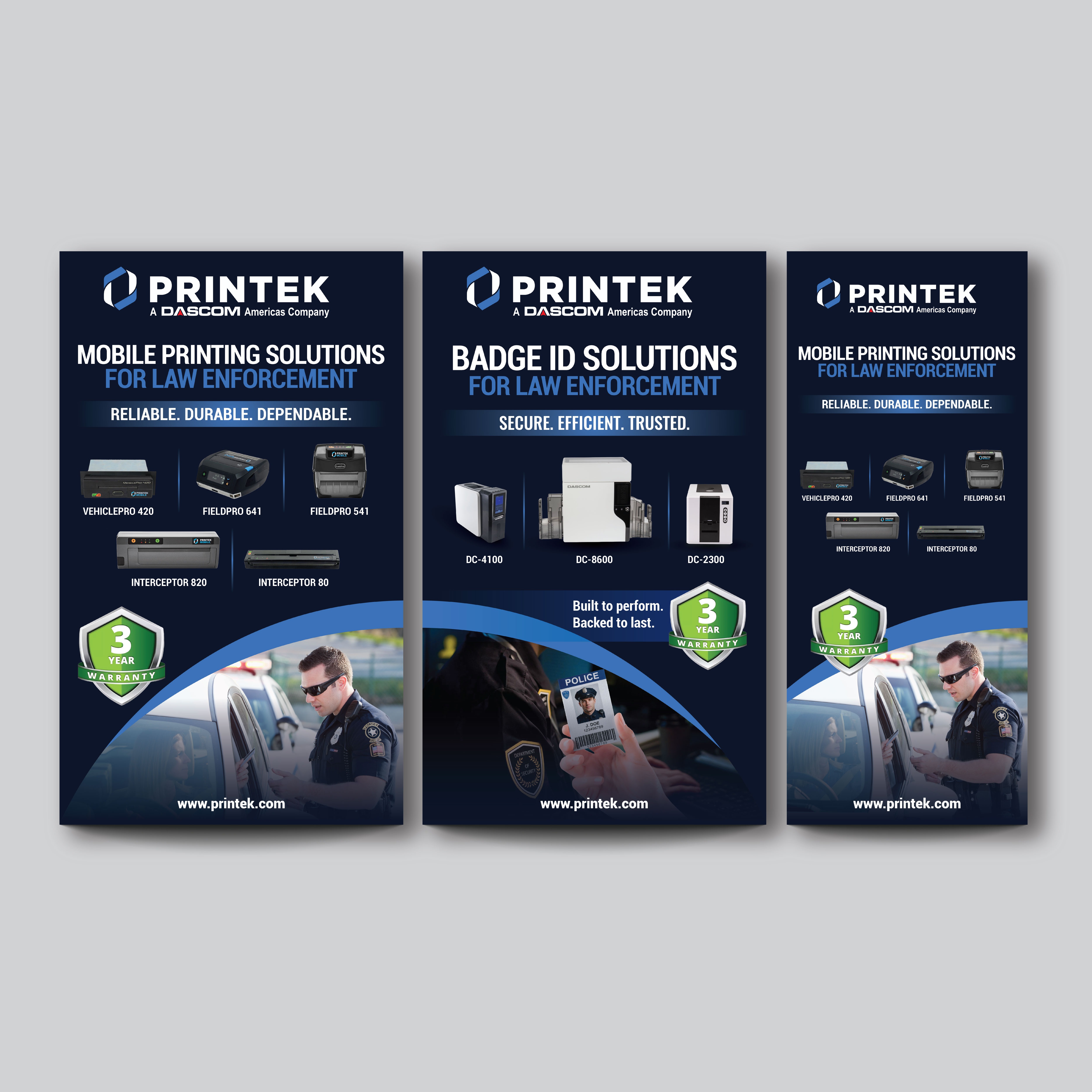 Trade Show Booth Design by Impressive Designs for Printek, LLC | Design #37635096