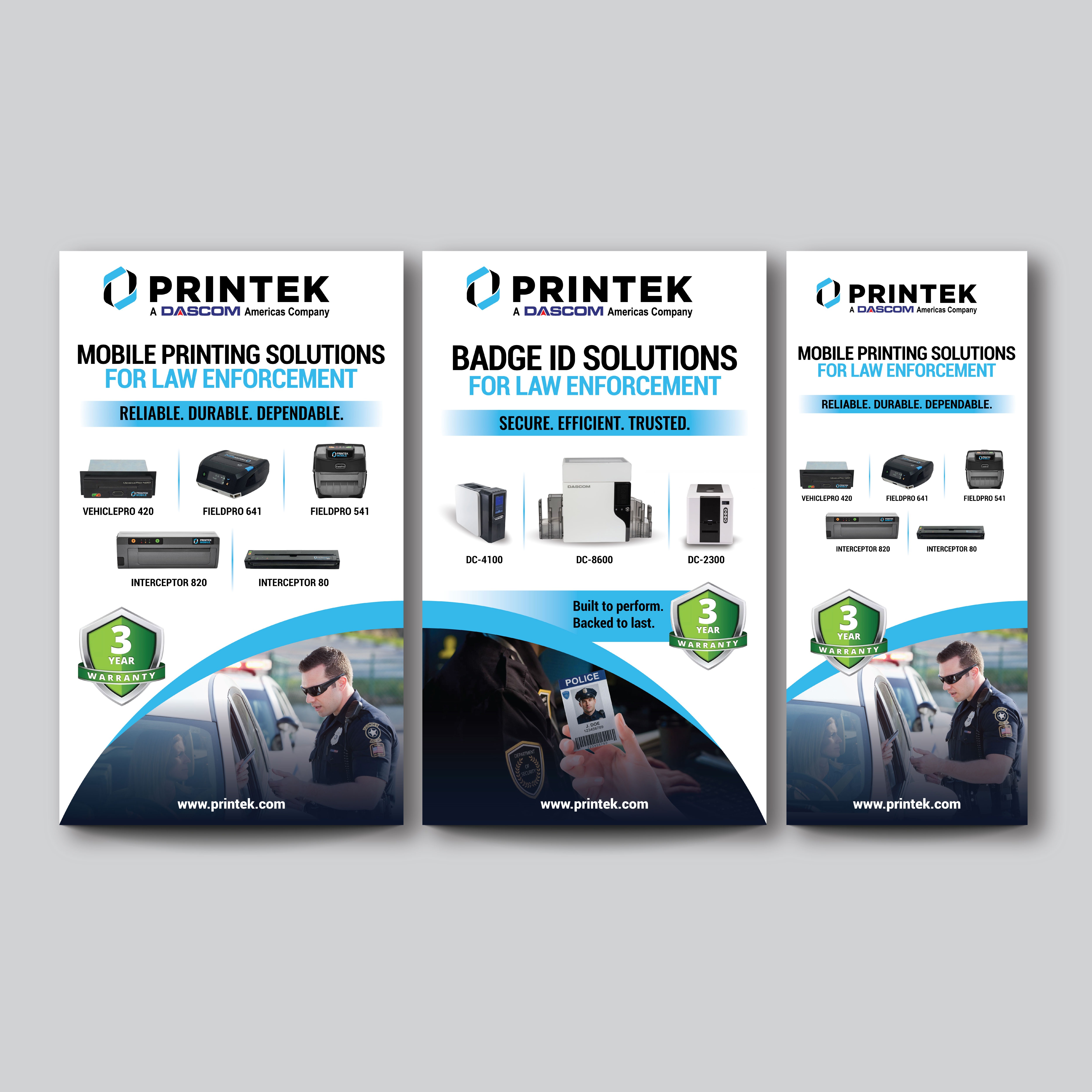 Trade Show Booth Design by Impressive Designs for Printek, LLC | Design #37646285