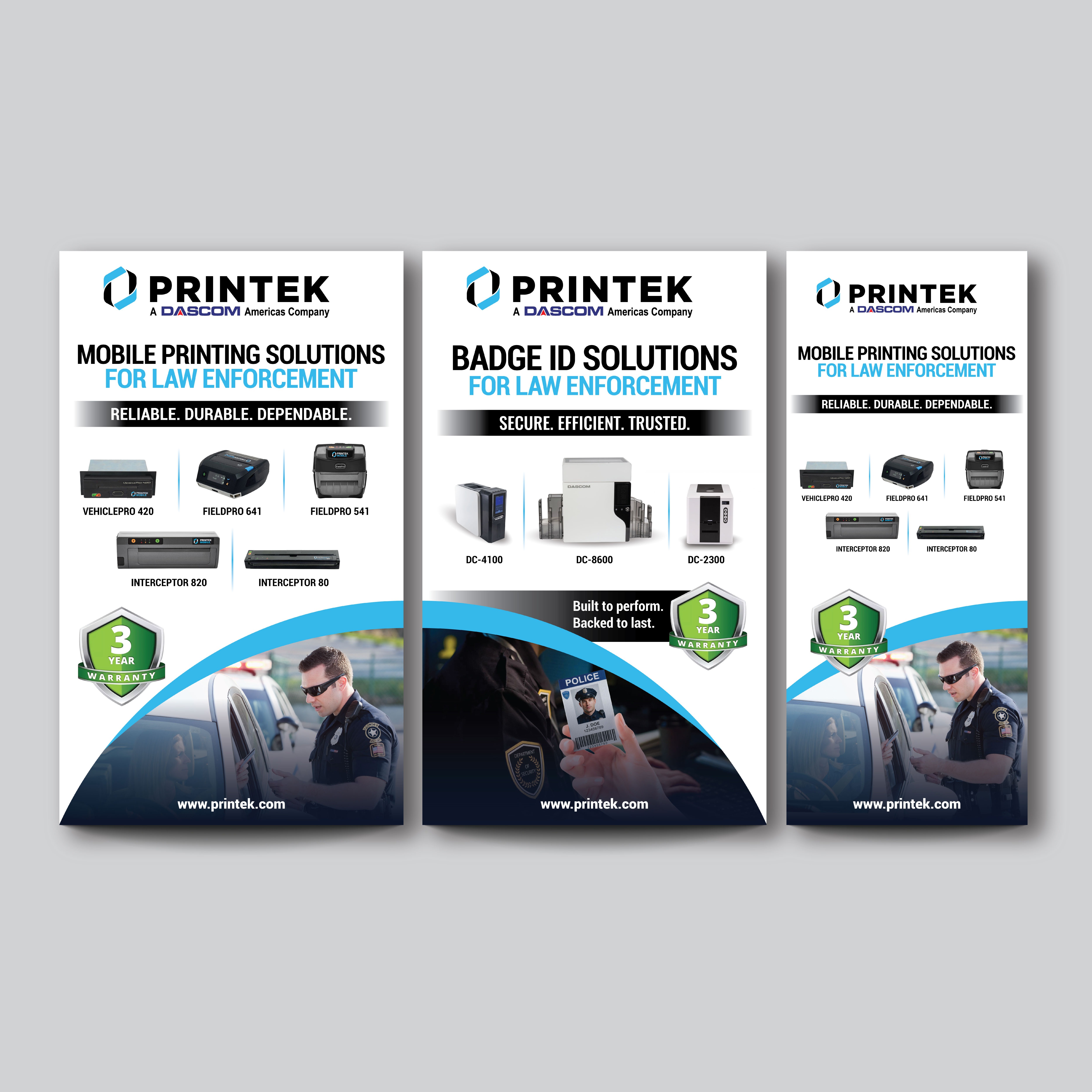 Trade Show Booth Design by Impressive Designs for Printek, LLC | Design #37646286
