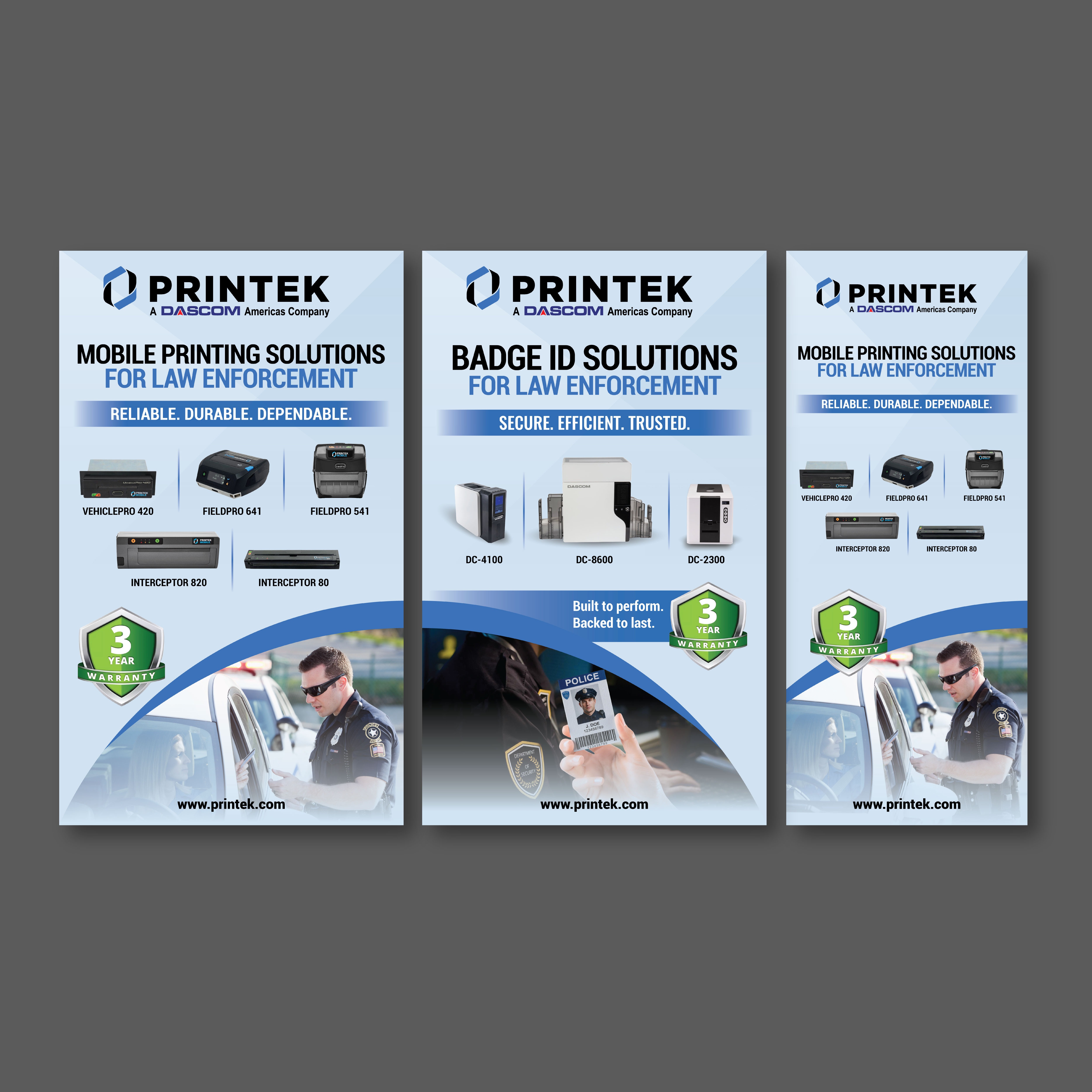 Trade Show Booth Design by Impressive Designs for Printek, LLC | Design #37646552