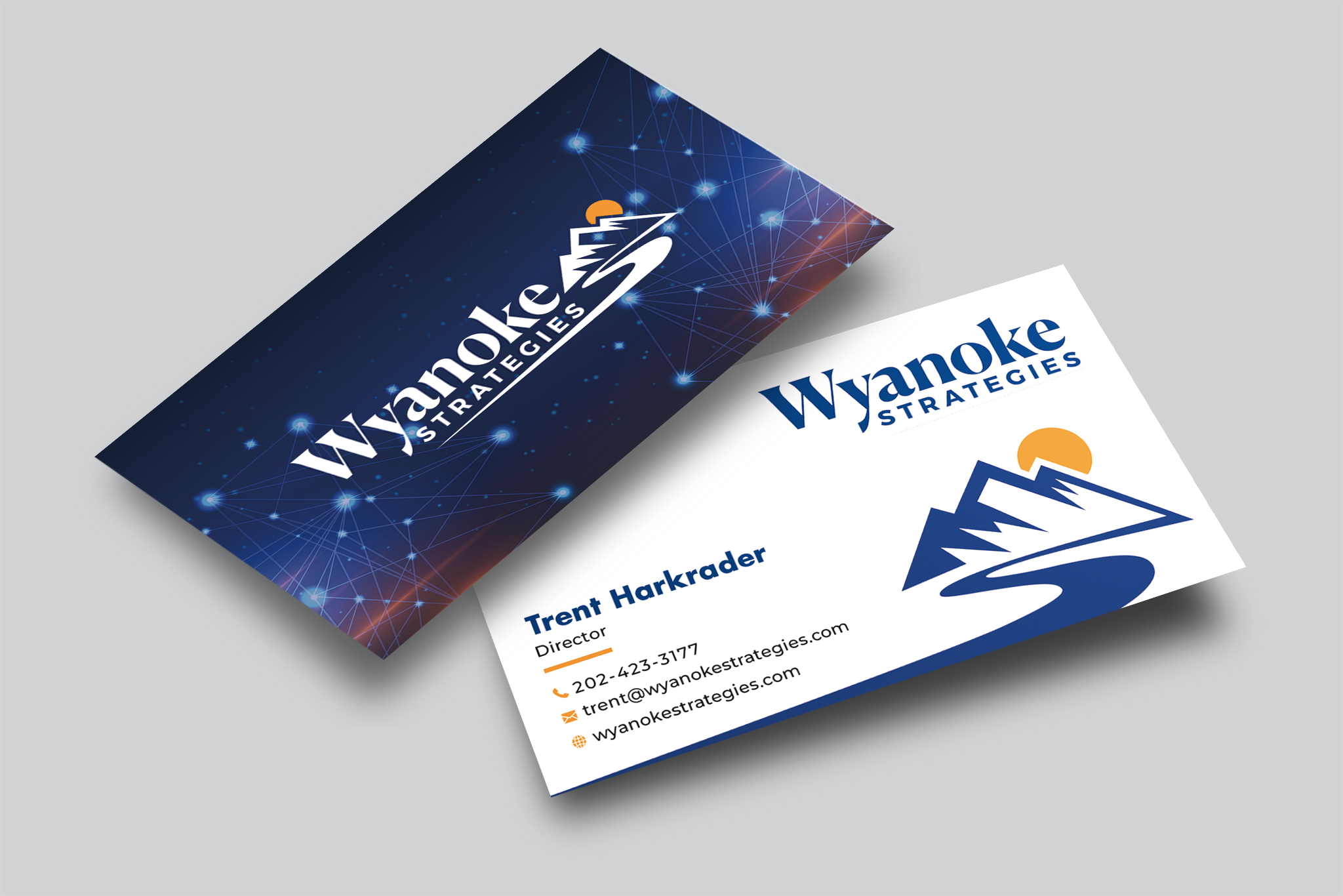 Business Card Design by Creative Moon Design for Wyanoke Strategies | Design #37627626