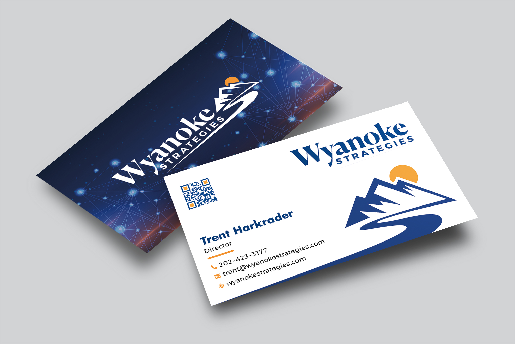 Business Card Design by Creative Moon Design for Wyanoke Strategies | Design #37627628