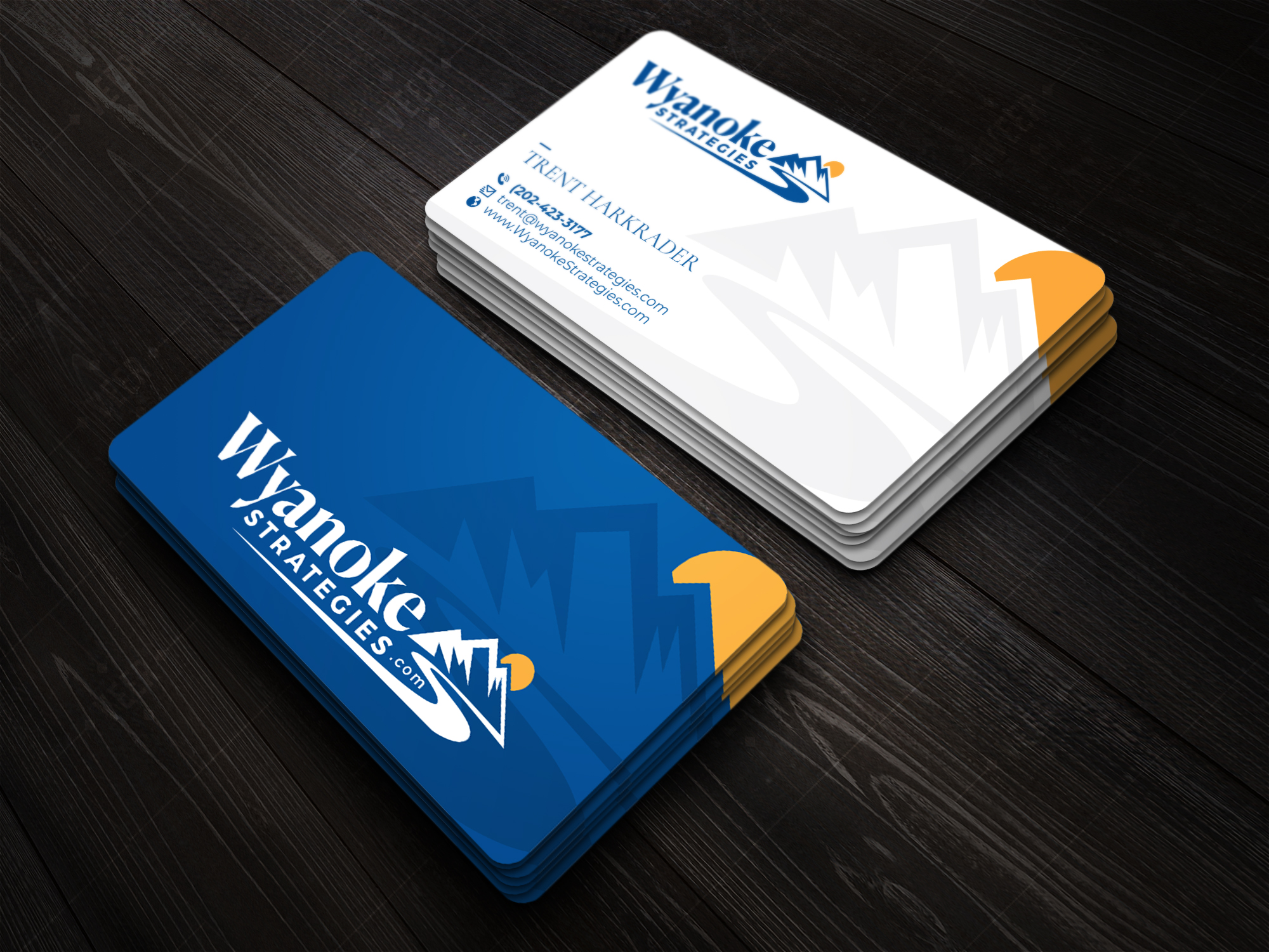 Business Card Design by Bharat Graphic for Wyanoke Strategies | Design #37642105